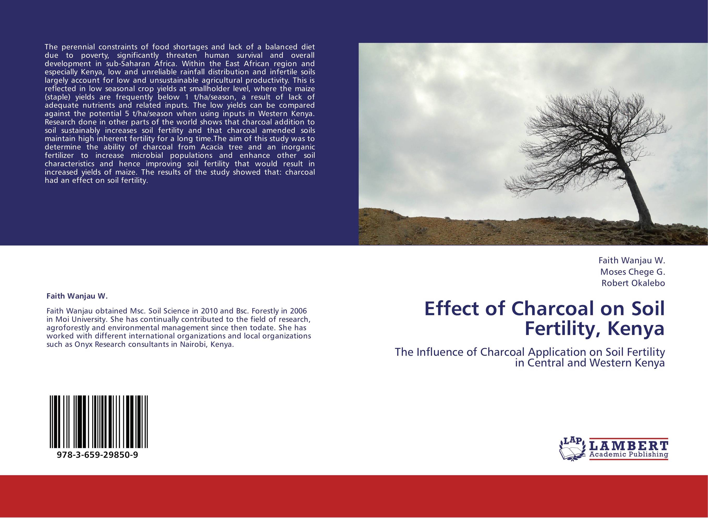 Effect of Charcoal on Soil Fertility, Kenya. The Influence of Charcoal Application on Soil Fertility in Central and Western Kenya.