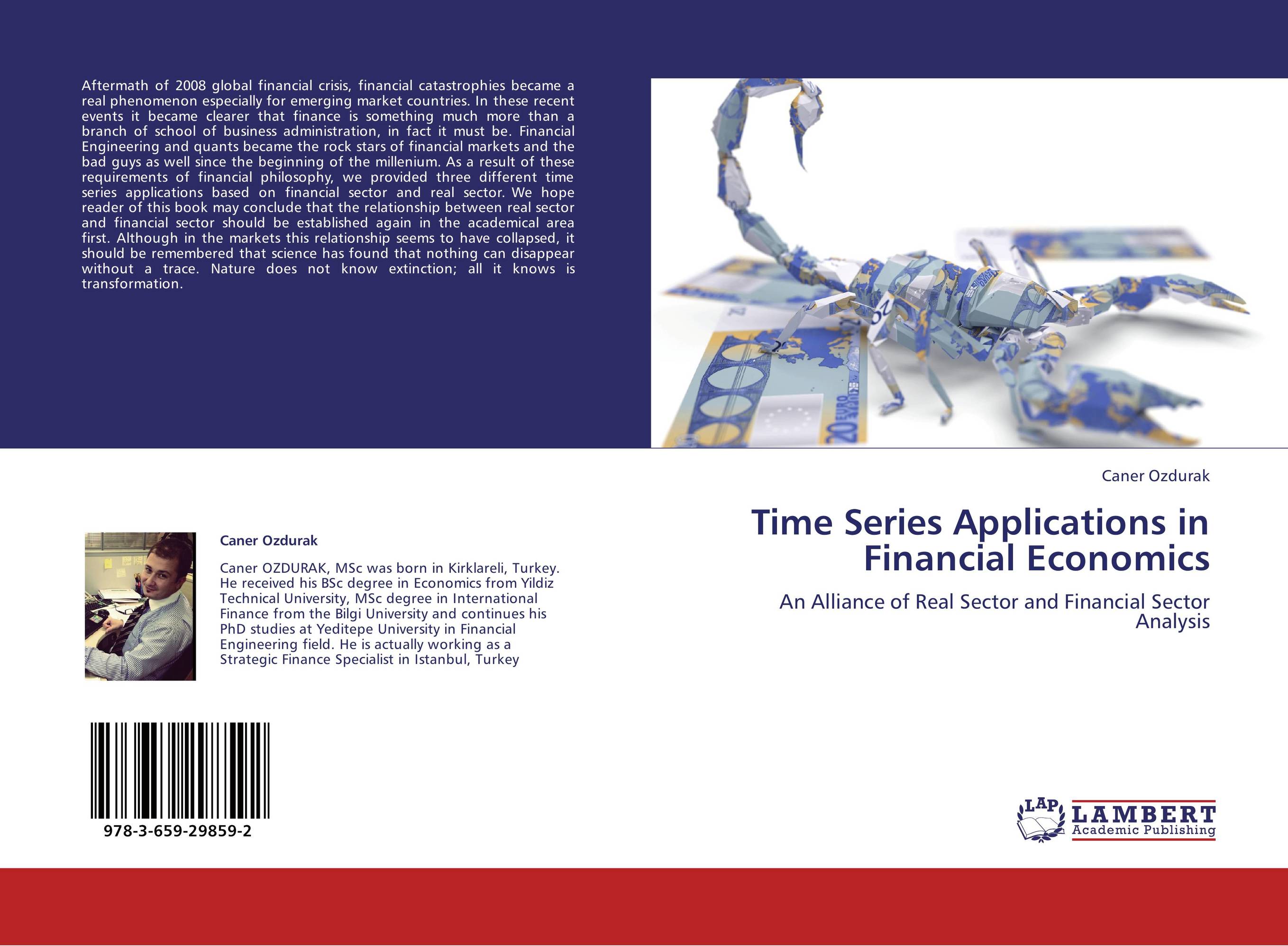 It become clear. Time Series Econometrics. Banking and real sectors book Cover. Real sector economy book Cover.