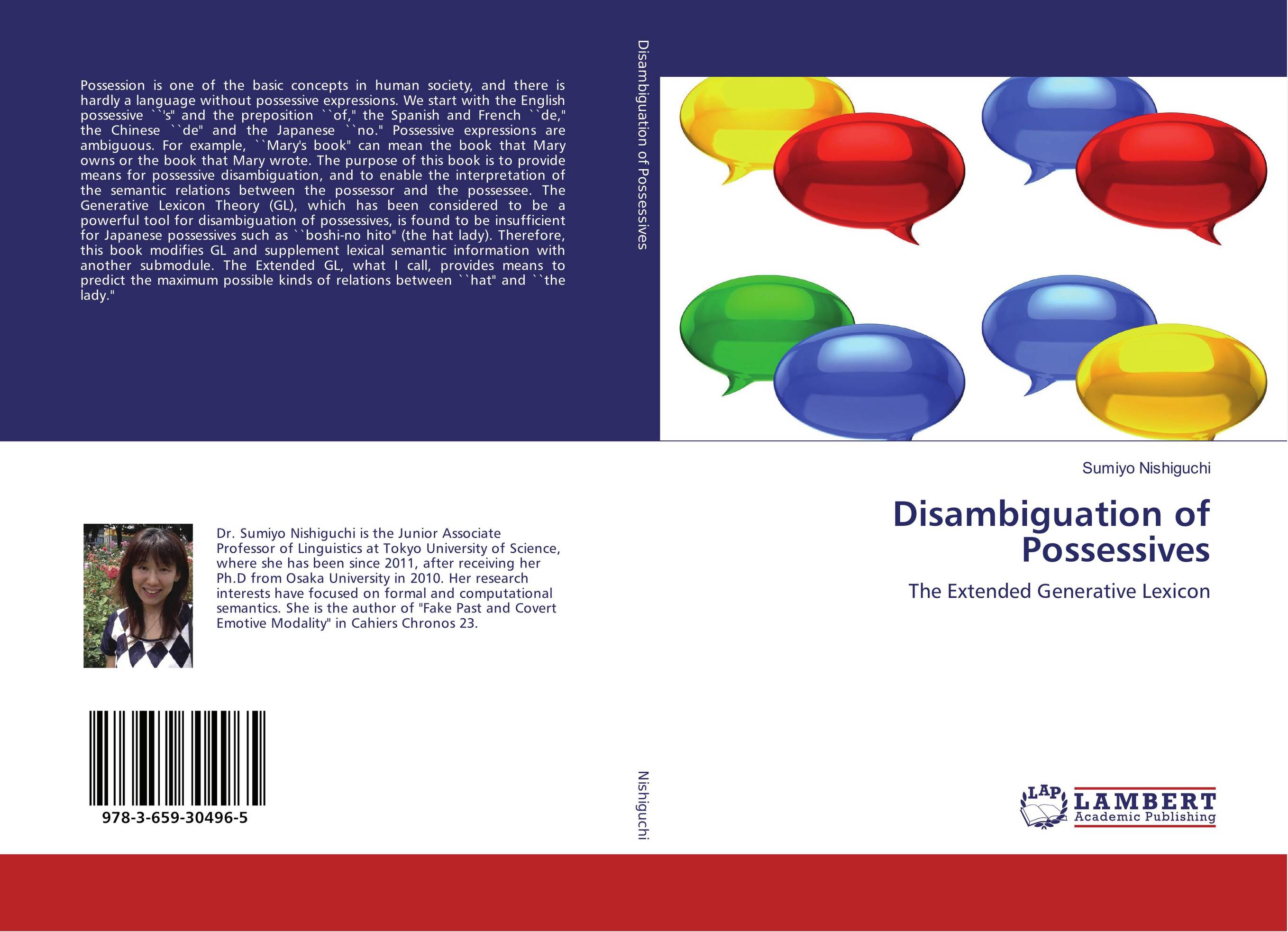 Disambiguation of Possessives. The Extended Generative Lexicon.