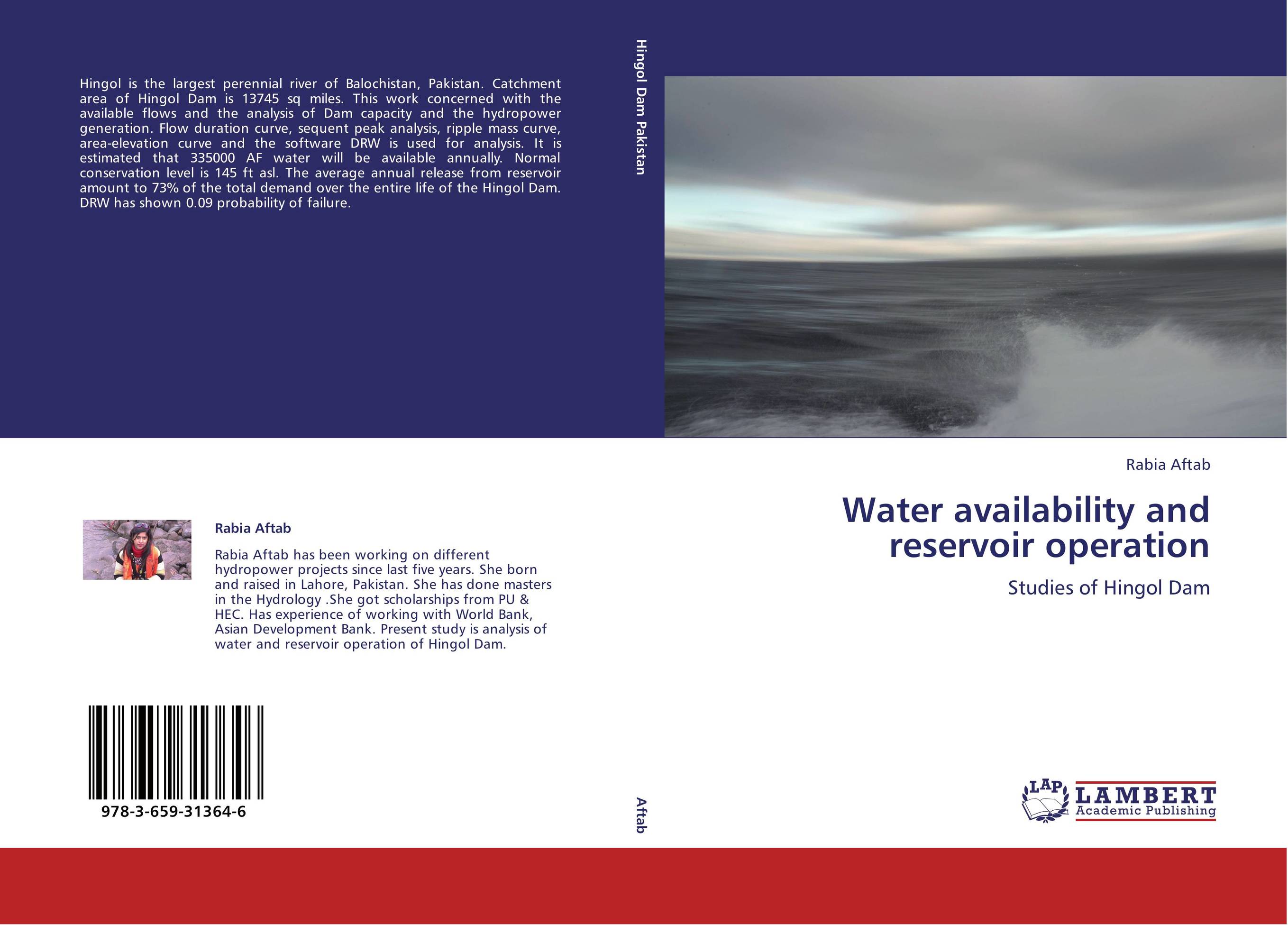 Water availability and reservoir operation. Studies of Hingol Dam.