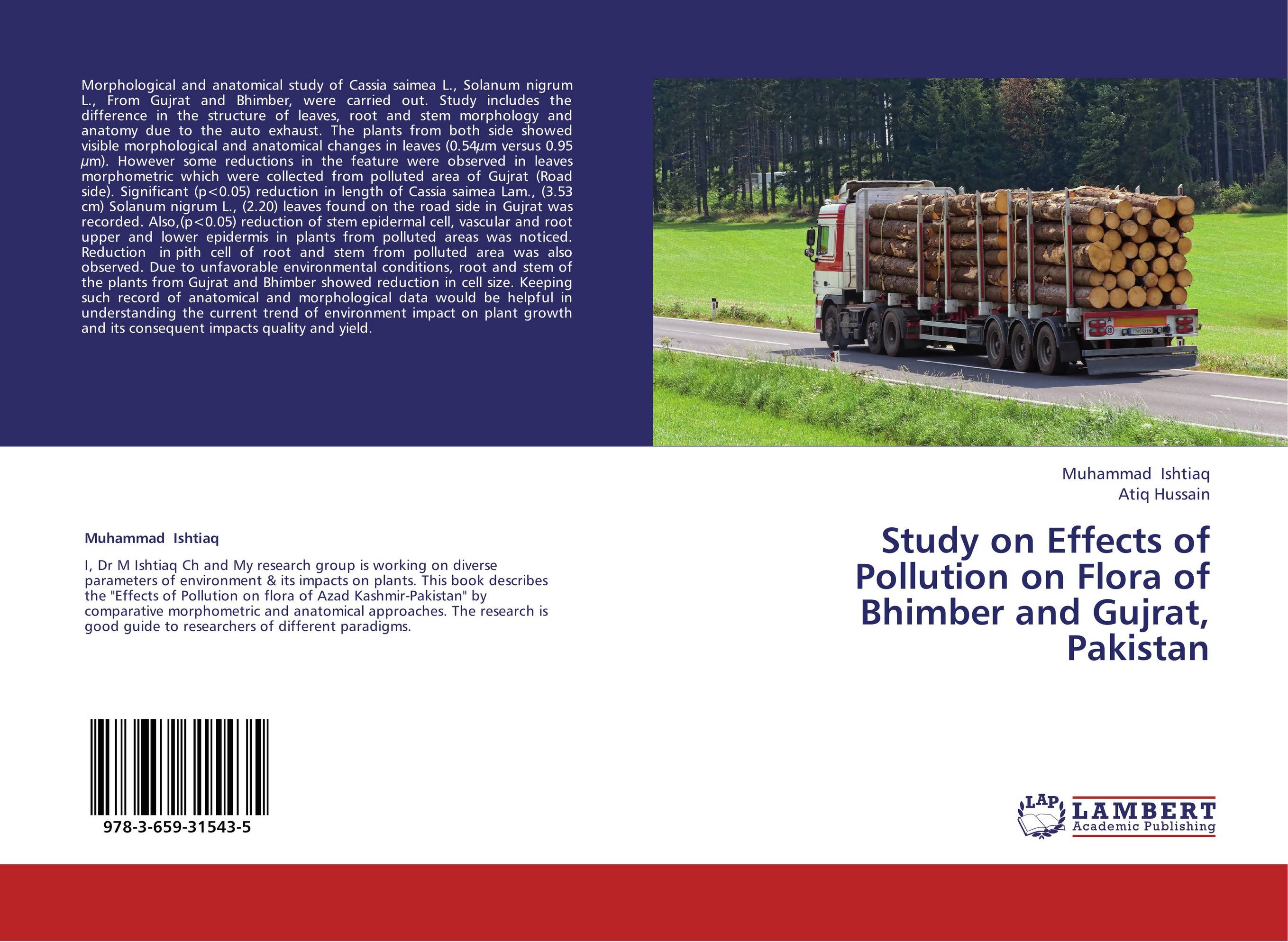 Study on Effects of Pollution on Flora of Bhimber and Gujrat, Pakistan..