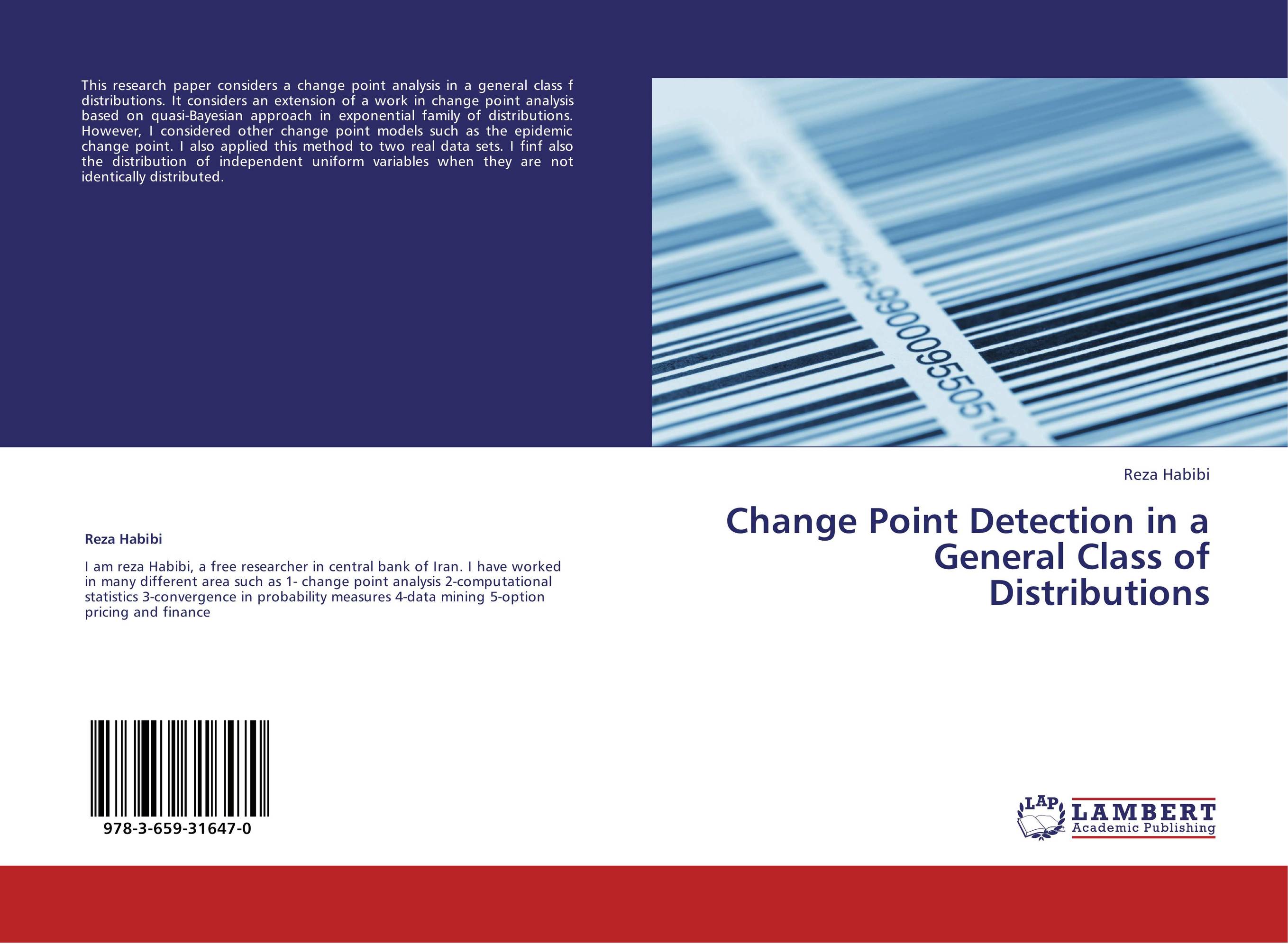 Changing point. Lambert Academic Publishing. М.: lap Lambert Academic Publishing. Change point Detection. Abinit.