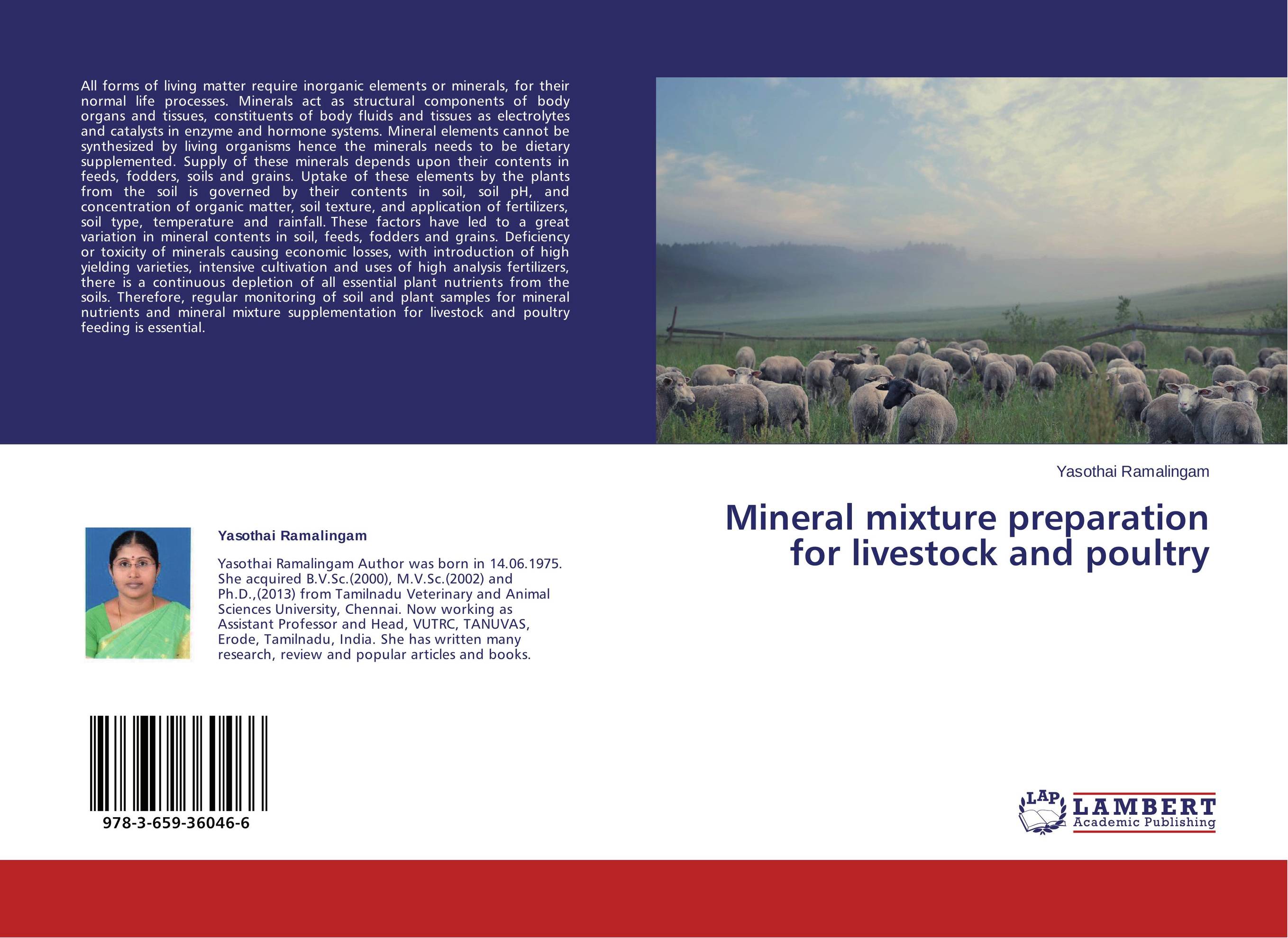 Mineral mixture preparation for livestock and poultry..
