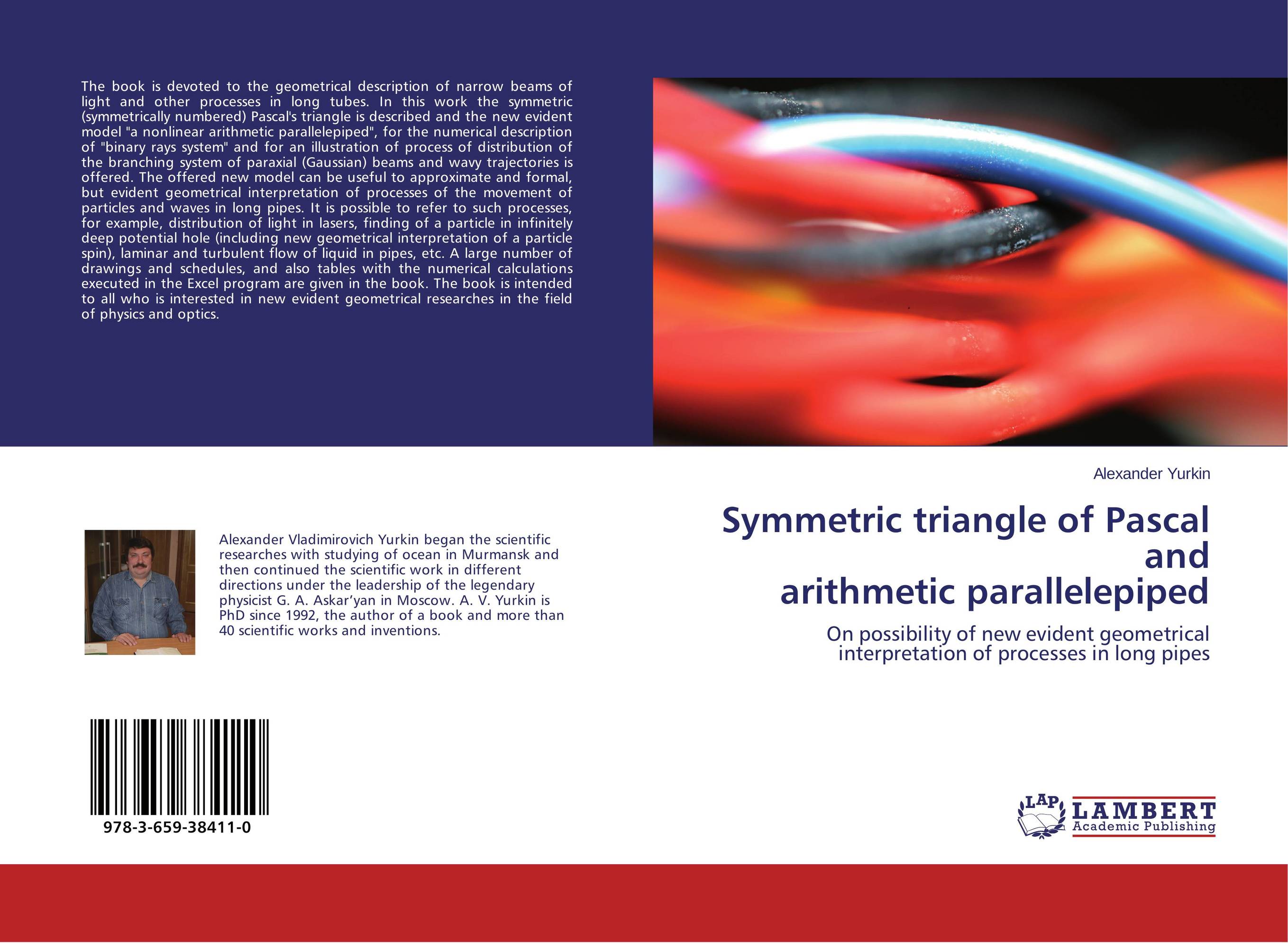 Symmetric triangle of Pascal and arithmetic parallelepiped. On possibility of new evident geometrical interpretation of processes in long pipes.
