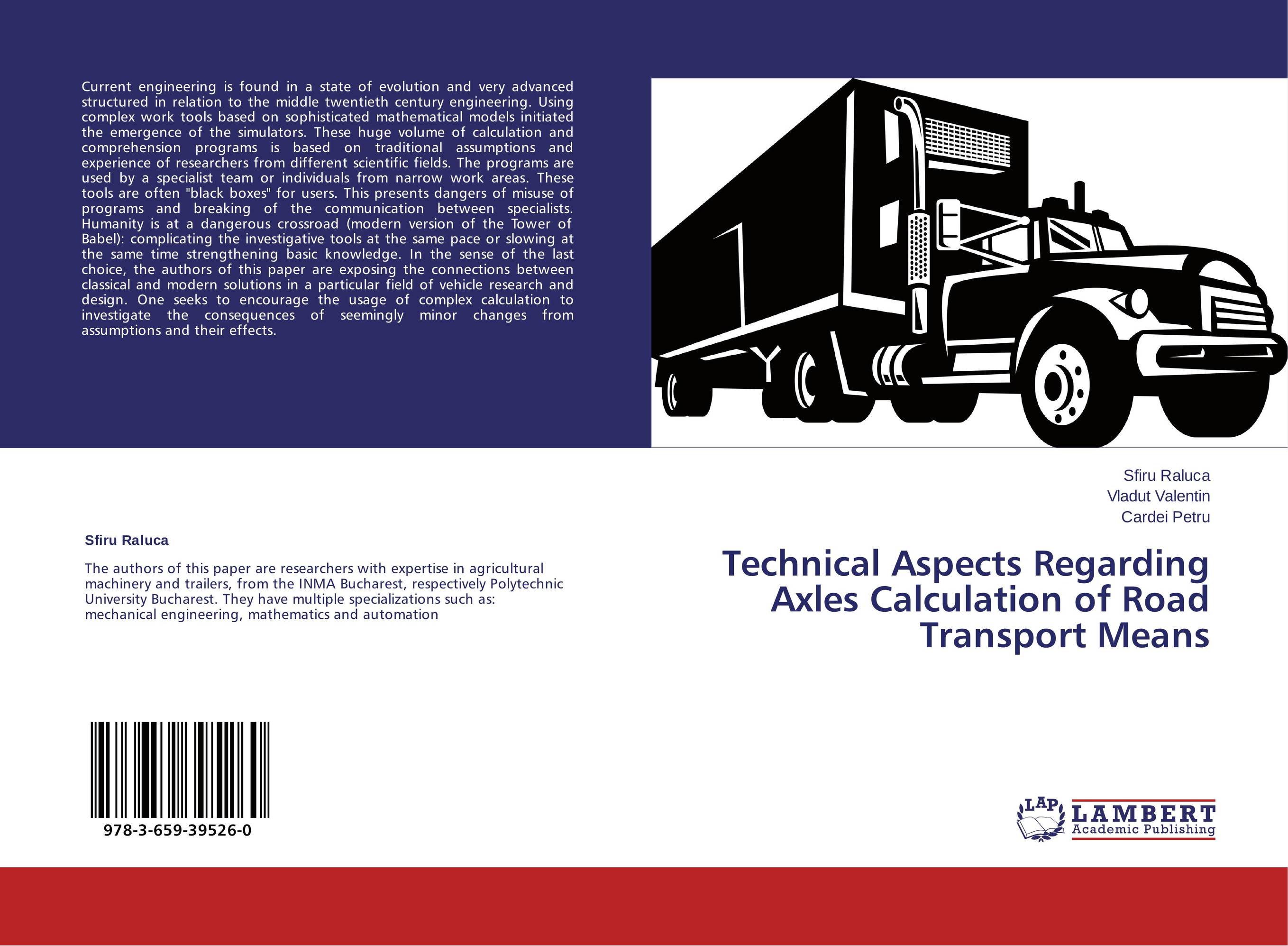 Technical Aspects Regarding Axles Calculation of Road Transport Means..