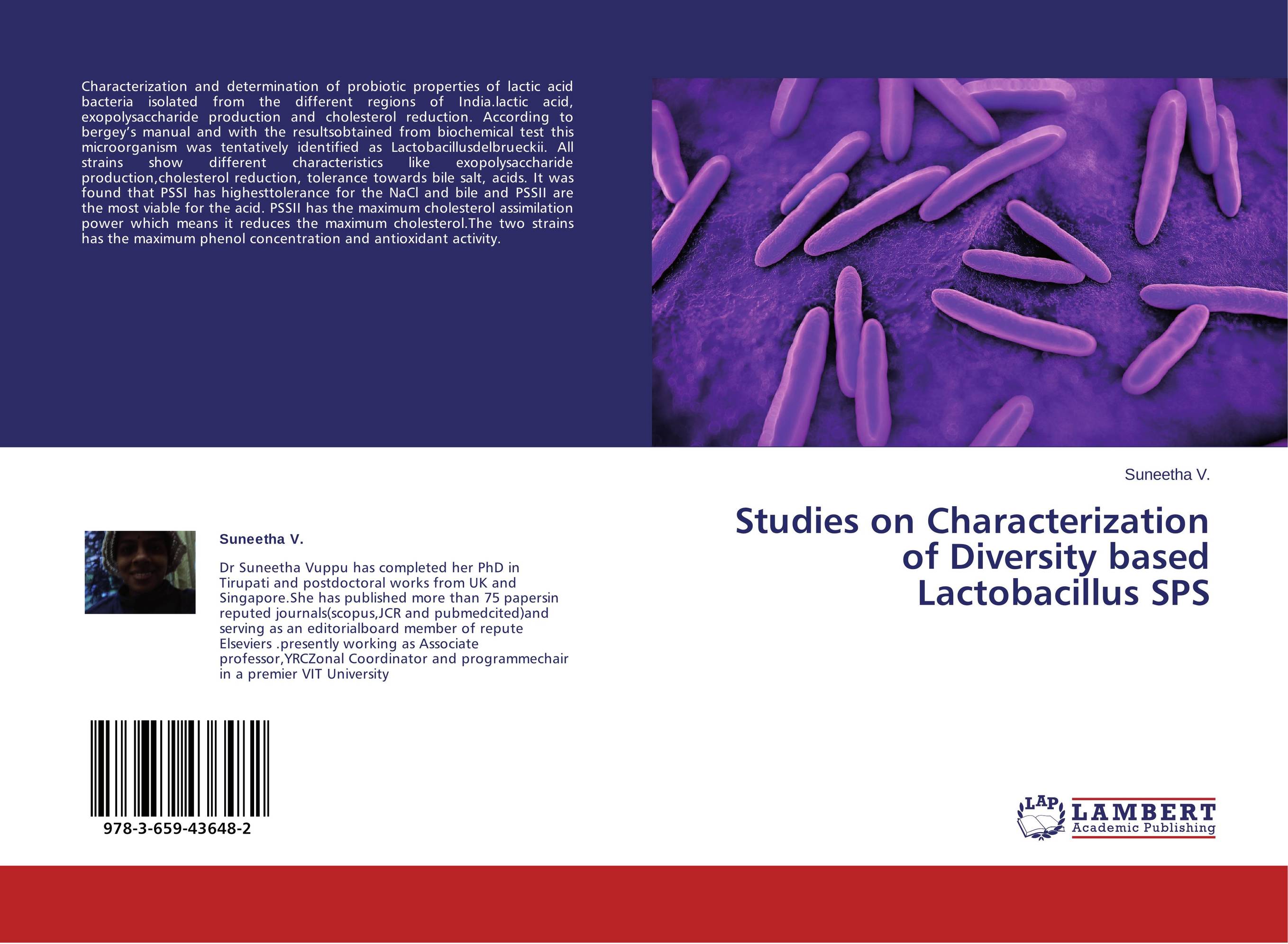 Studies on Characterization of Diversity based Lactobacillus SPS..