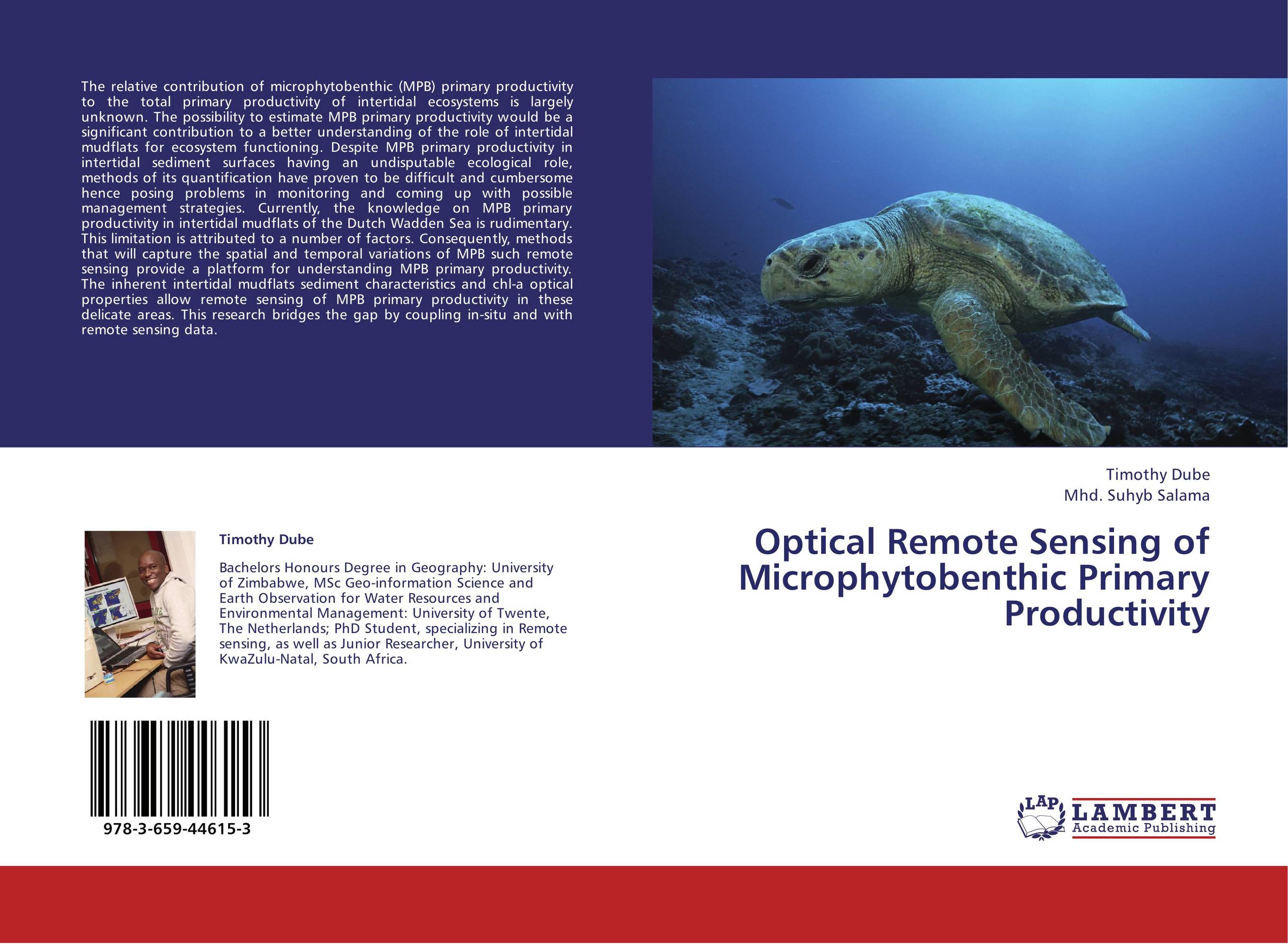 Optical Remote Sensing of Microphytobenthic Primary Productivity..