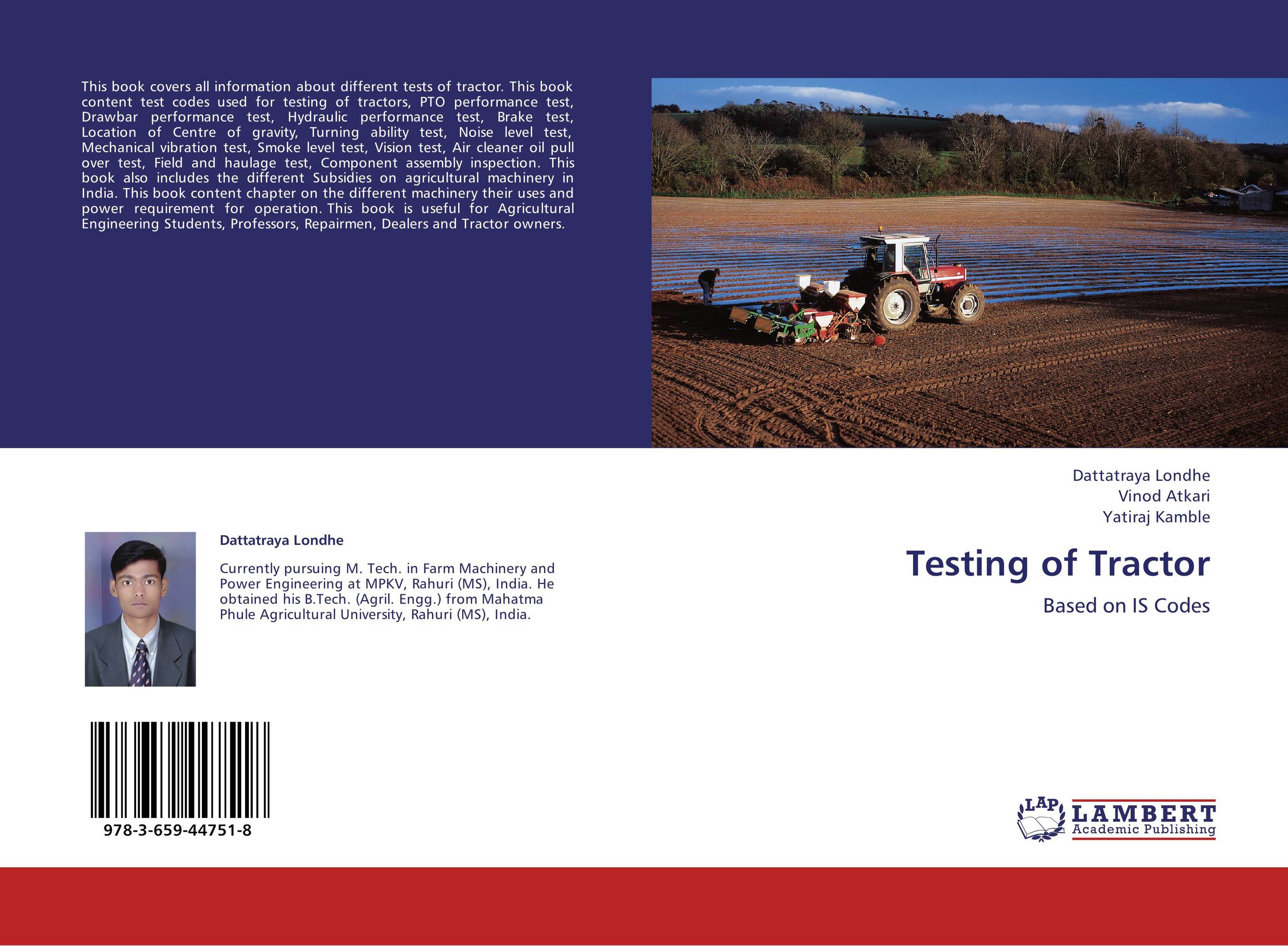 Testing of Tractor. Based on IS Codes.