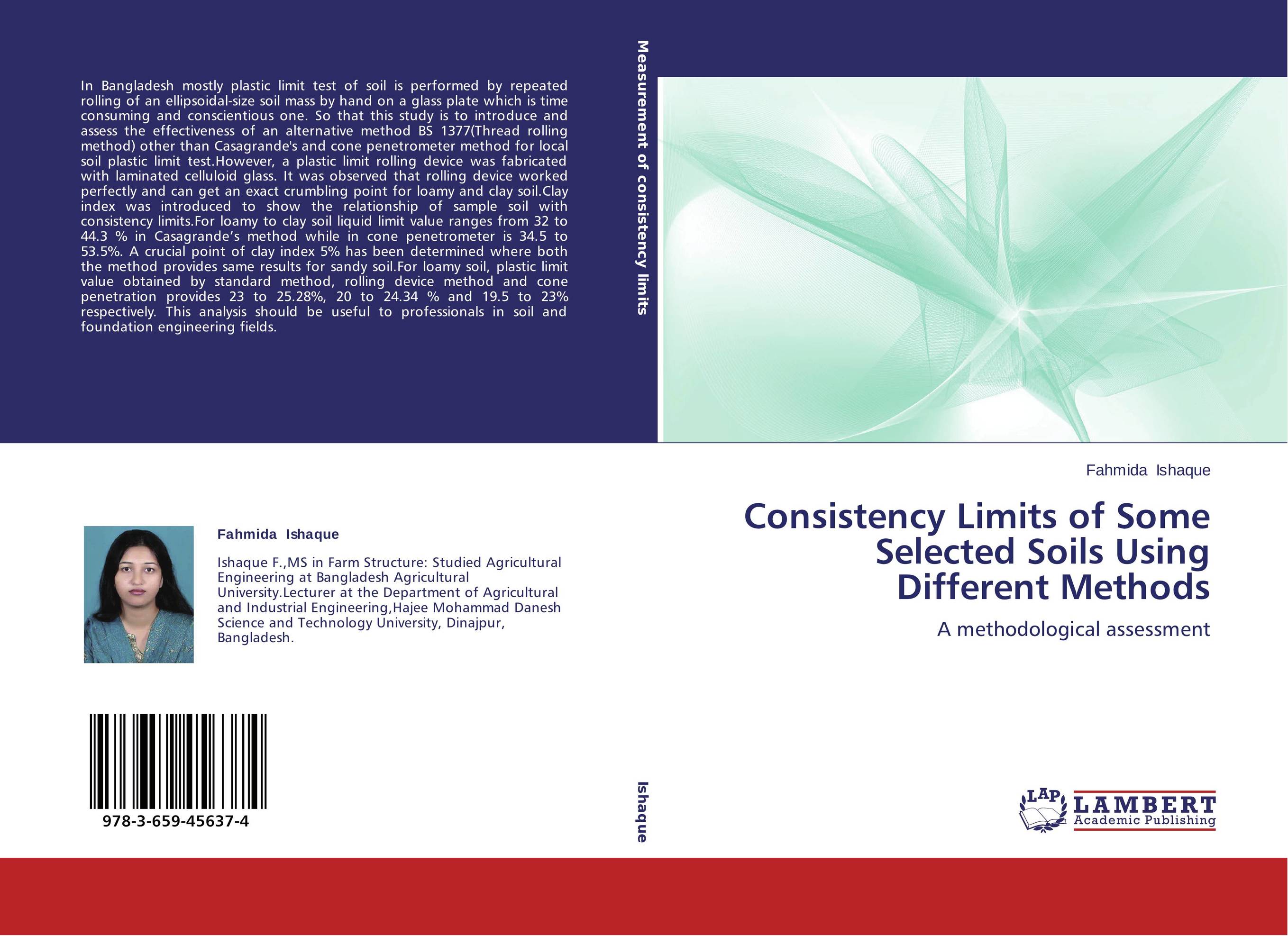 Consistency Limits of Some Selected Soils Using Different Methods. A methodological assessment.