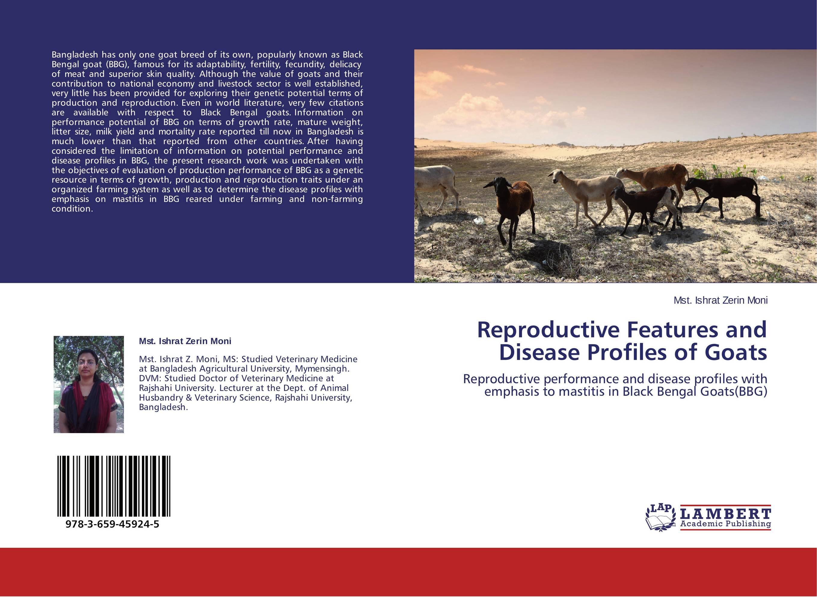 Reproductive Features and Disease Profiles of Goats. Reproductive performance and disease profiles with emphasis to mastitis in Black Bengal Goats(BBG).