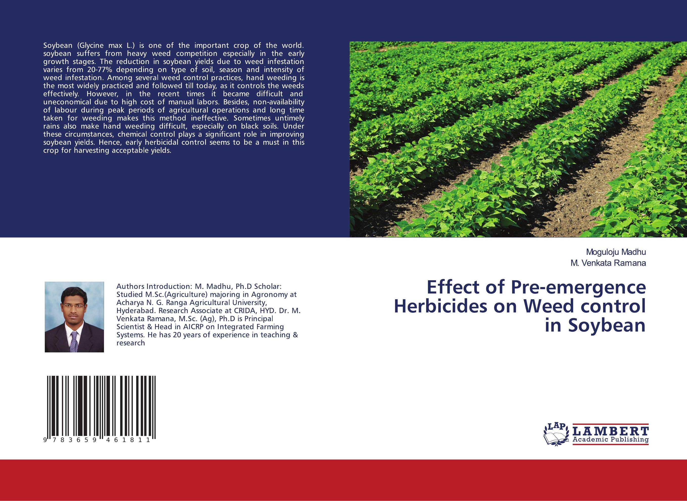 Effect of Pre-emergence Herbicides on Weed control in Soybean..