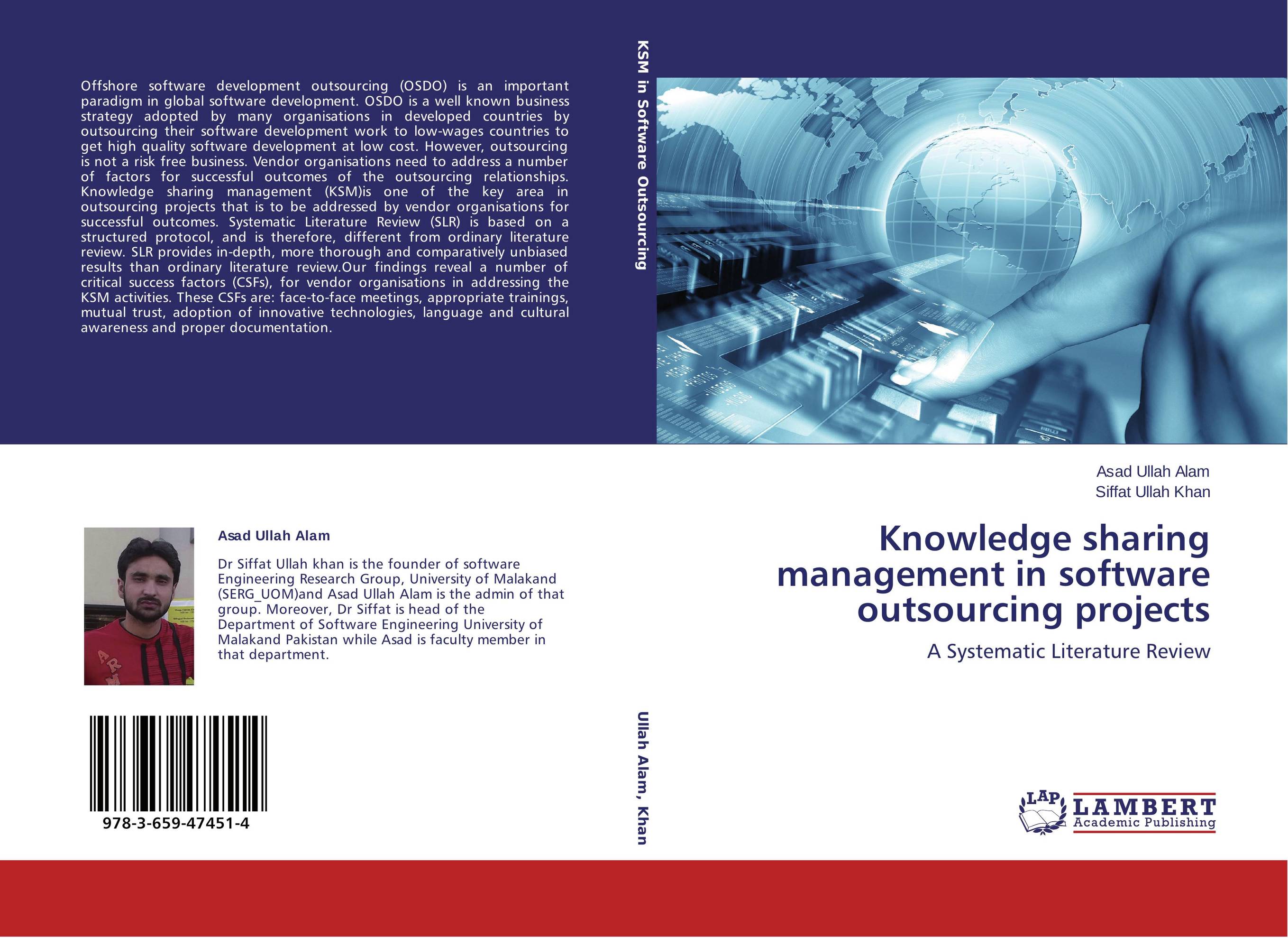 Knowledge sharing management in software outsourcing projects. A Systematic Literature Review.