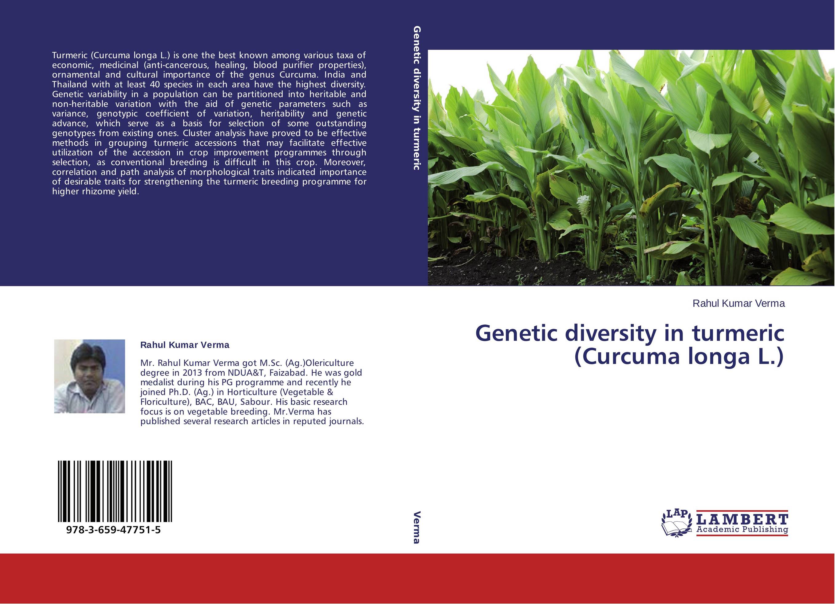 Genetic diversity in turmeric (Curcuma longa L.)..