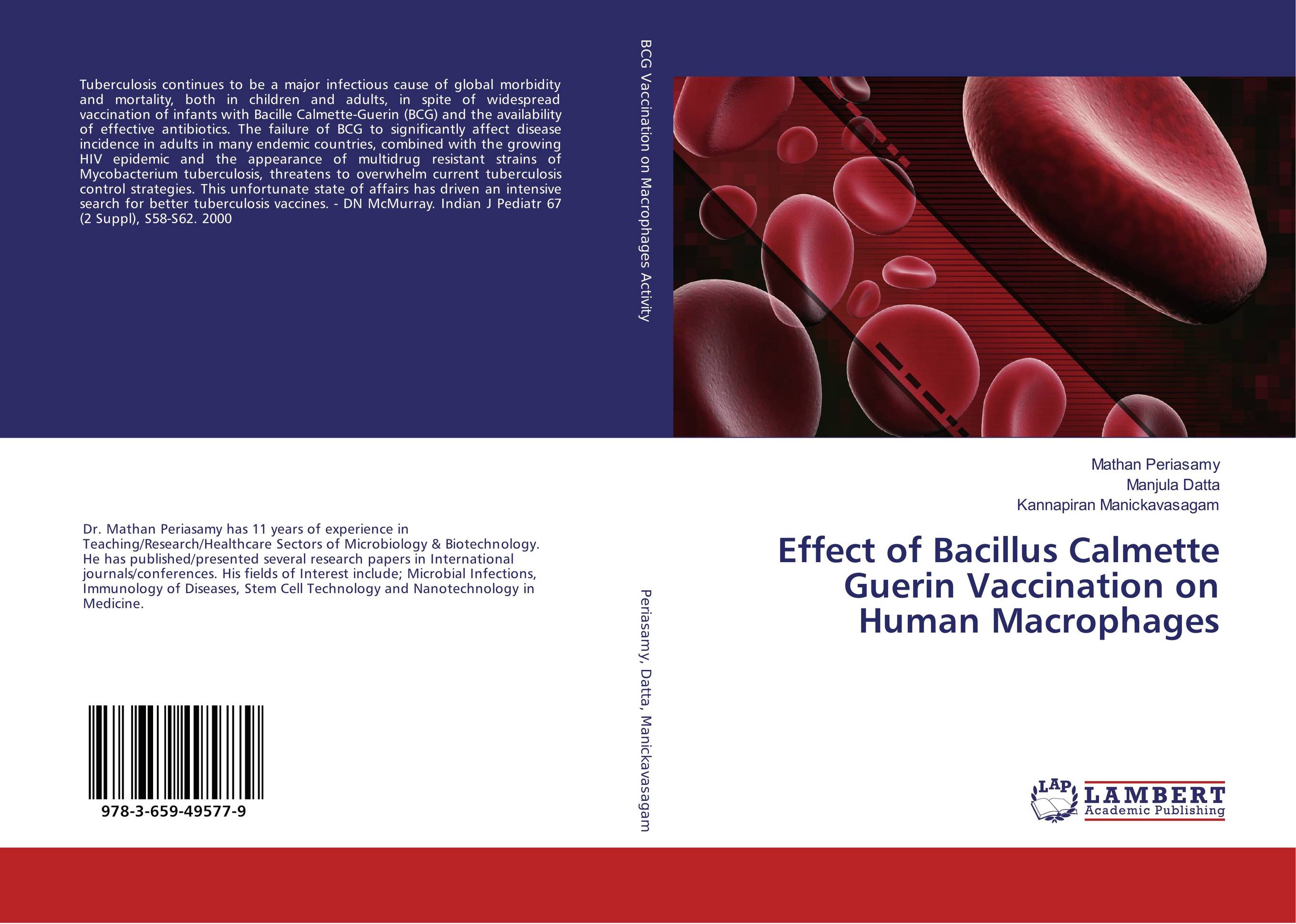 Effect of Bacillus Calmette Guerin Vaccination on Human Macrophages..
