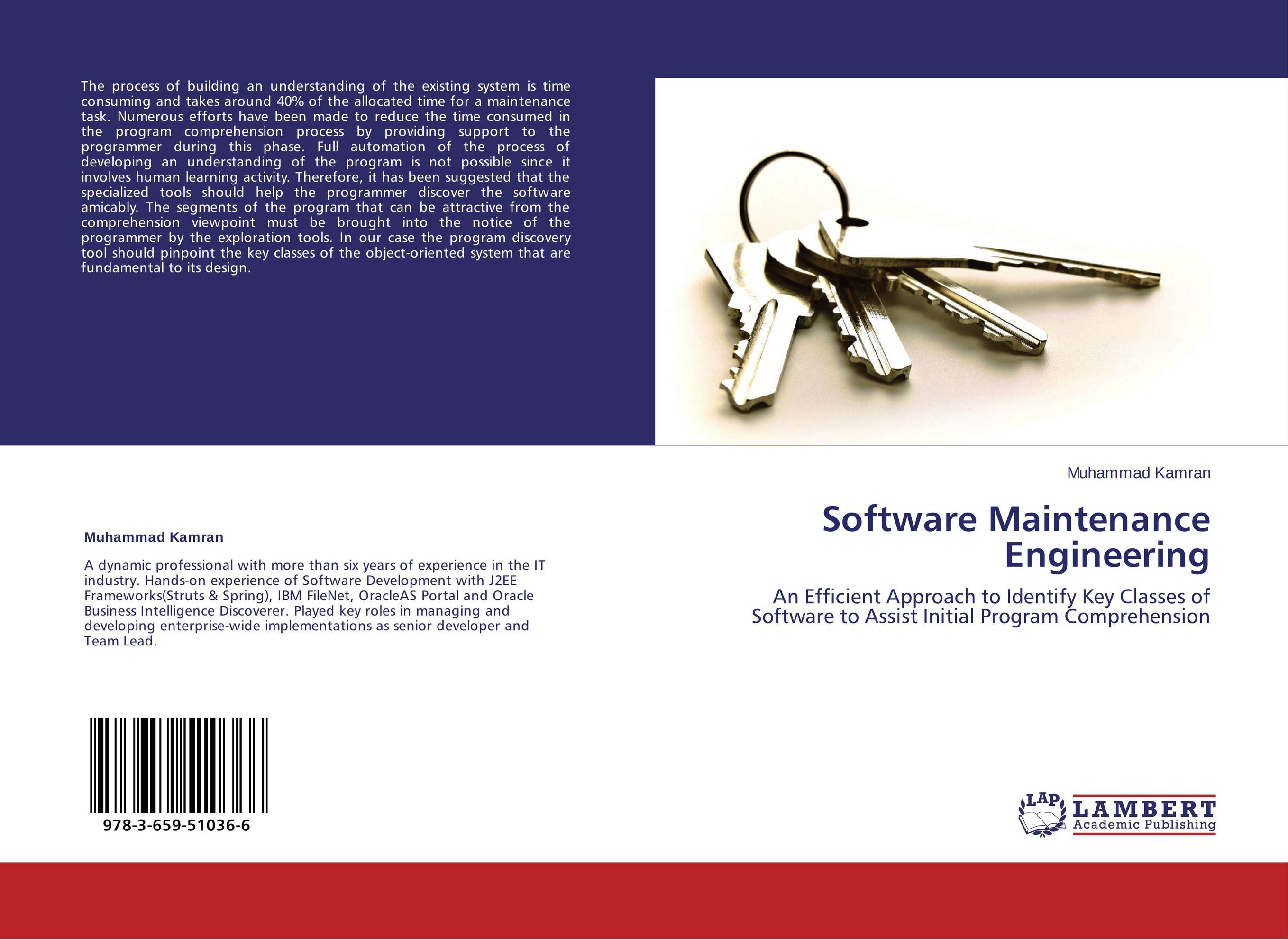 Software Maintenance Engineering. An Efficient Approach to Identify Key Classes of Software to Assist Initial Program Comprehension.