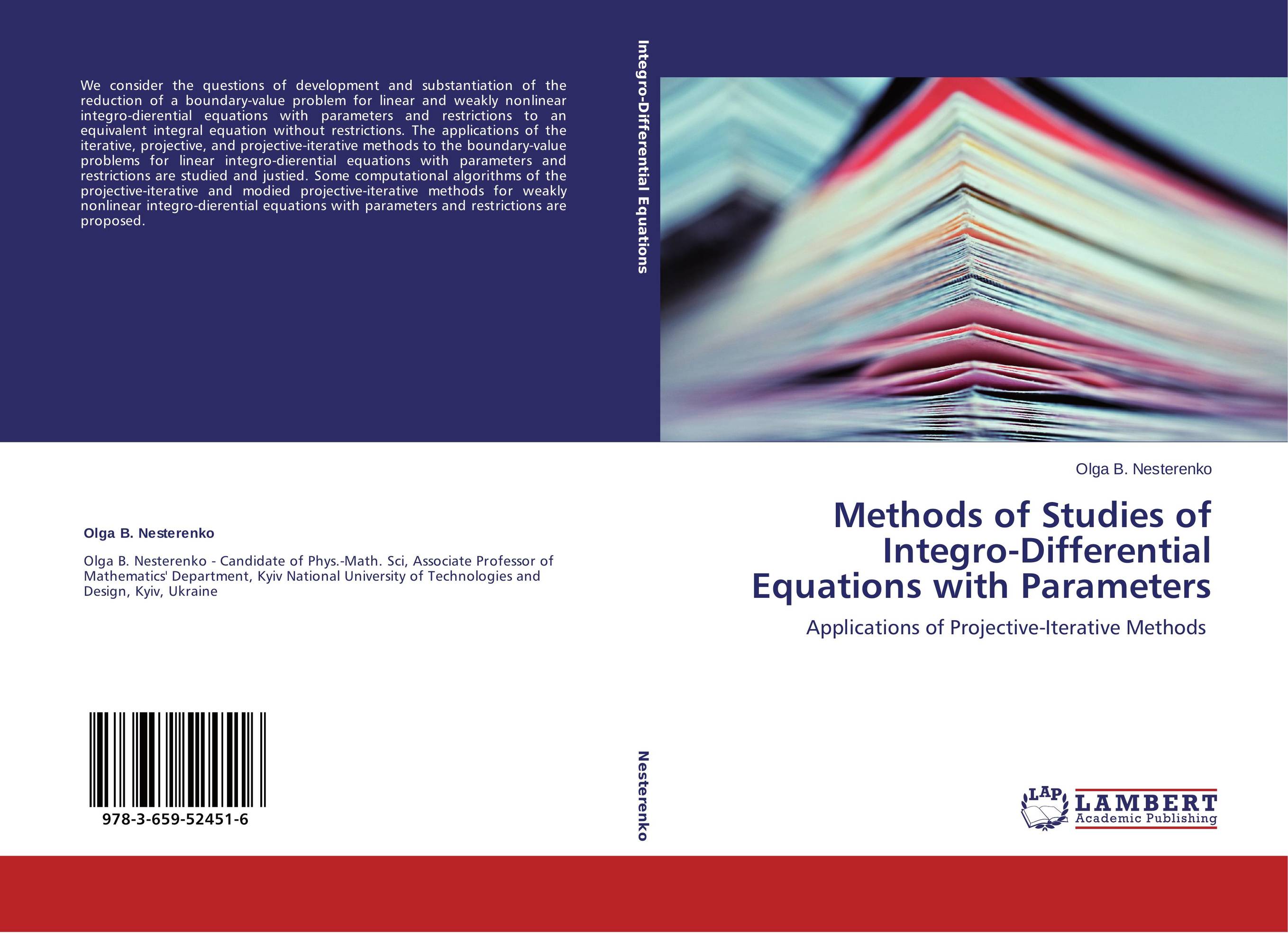 Methods of Studies of Integro-Differential Equations with Parameters. Applications of Projective-Iterative Methods.