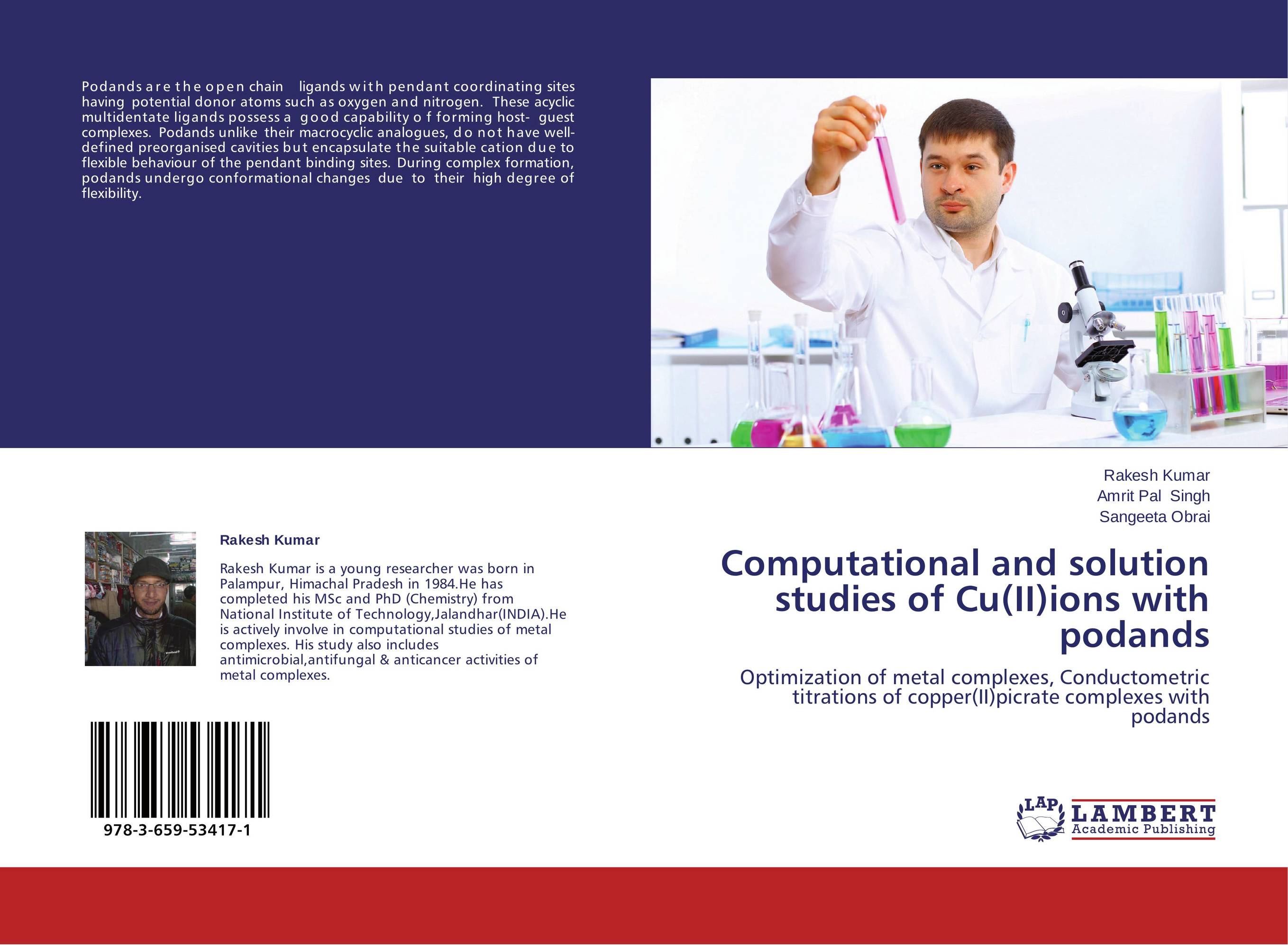 Computational and solution studies of Cu(II)ions with podands. Optimization of metal complexes, Conductometric titrations of copper(II)picrate complexes with podands.