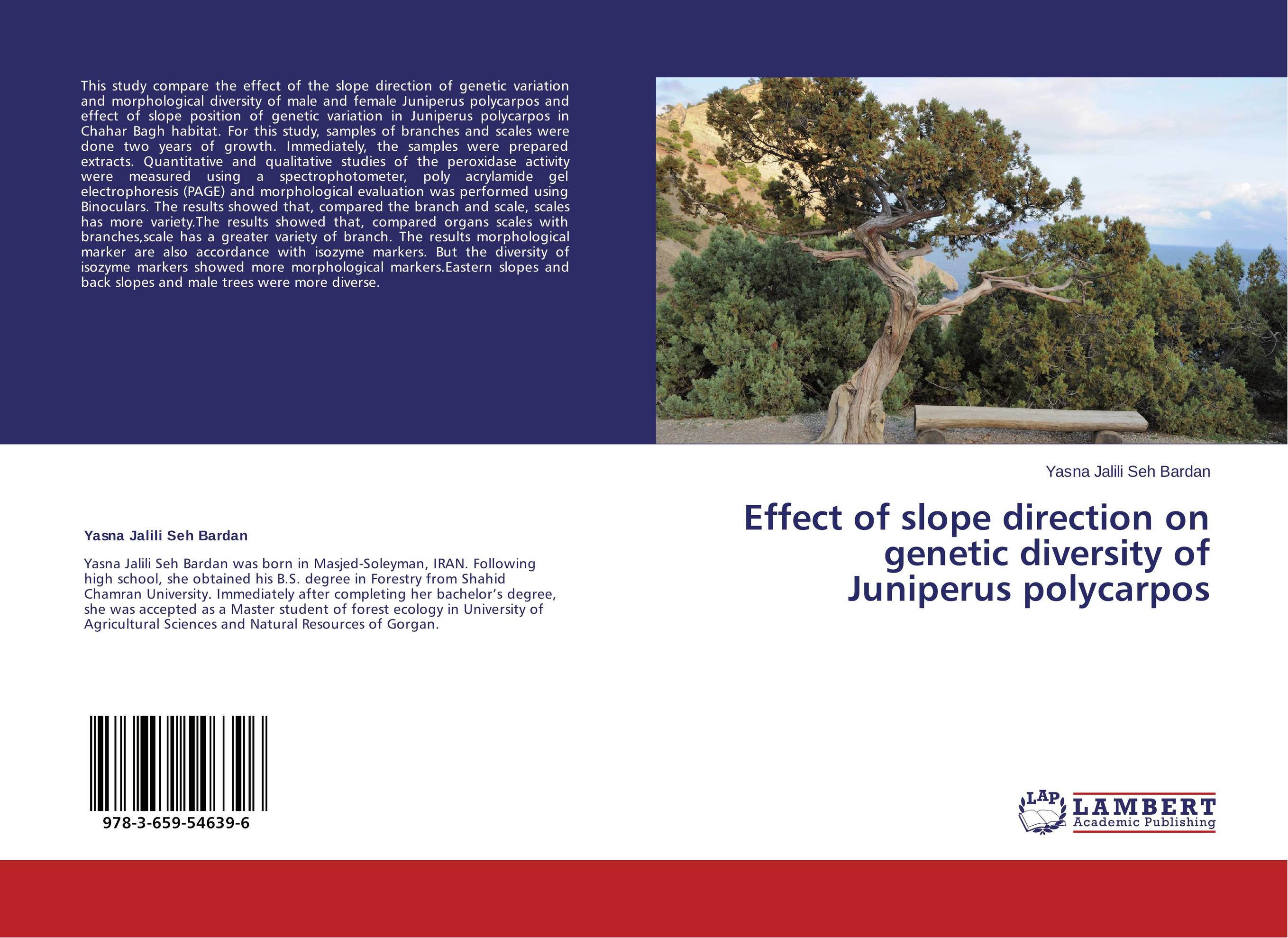 Effect of slope direction on genetic diversity of Juniperus polycarpos..