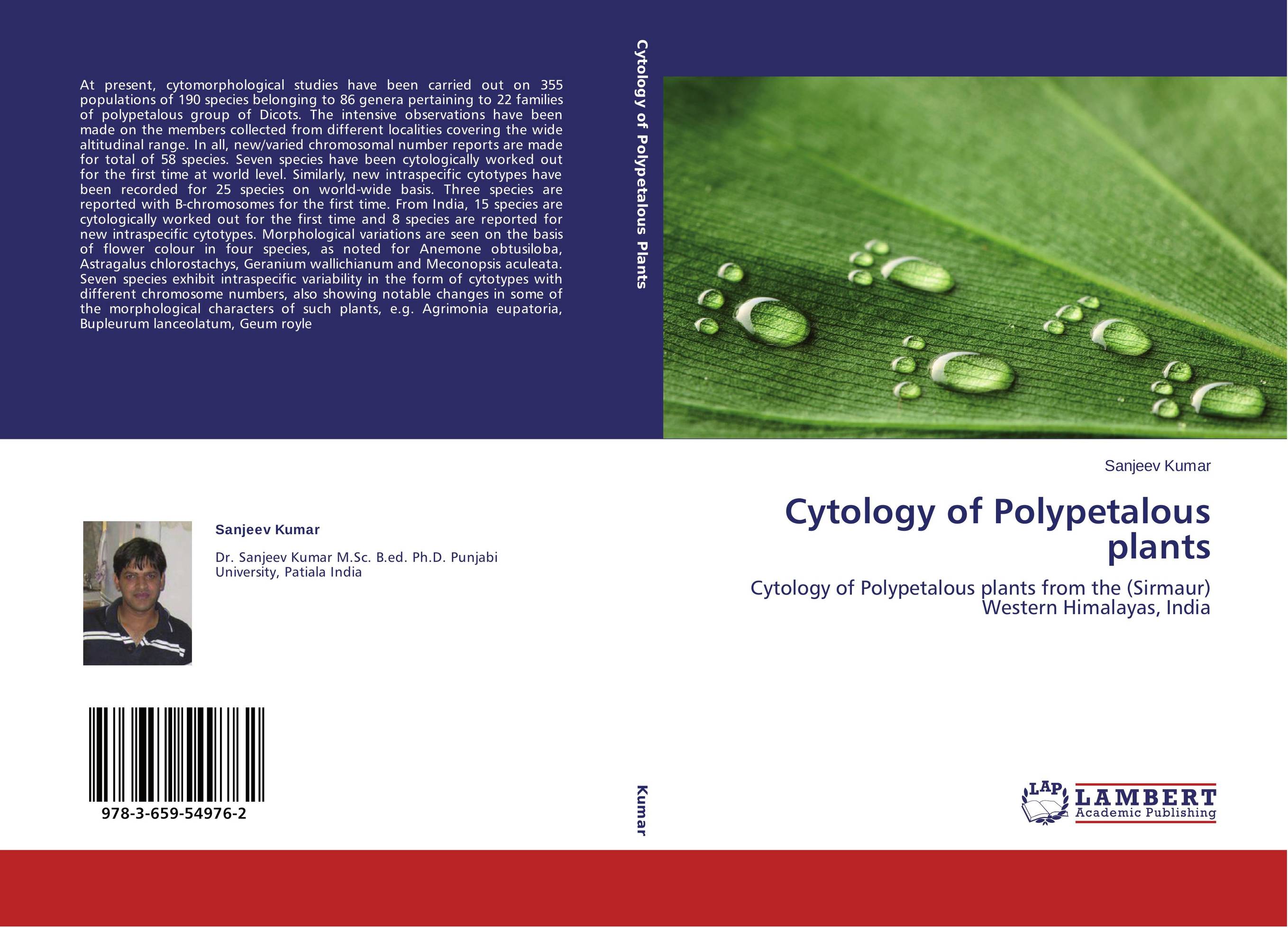 Cytology of Polypetalous plants. Cytology of Polypetalous plants from the (Sirmaur) Western Himalayas, India.