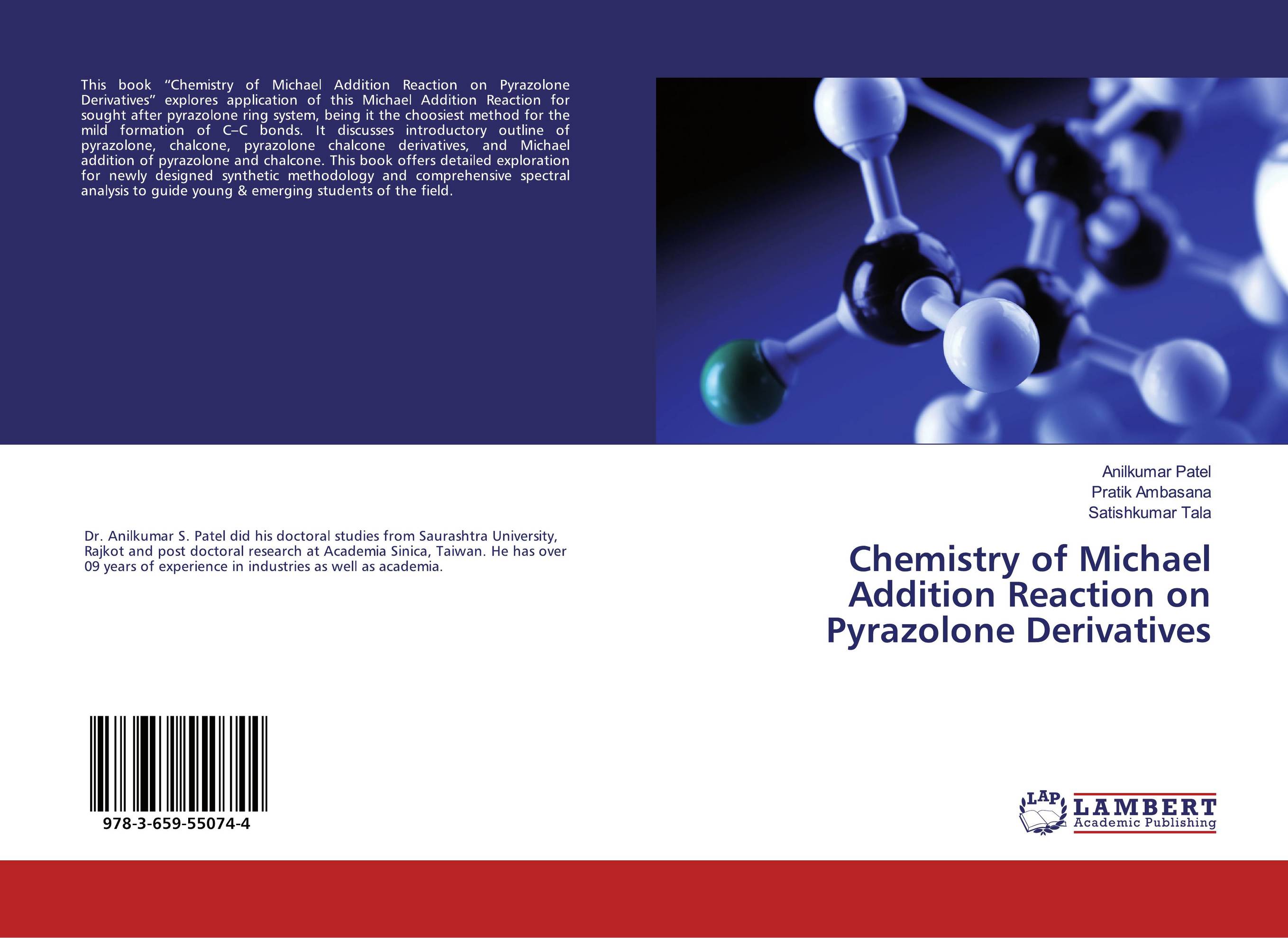 Chemistry of Michael Addition Reaction on Pyrazolone Derivatives..