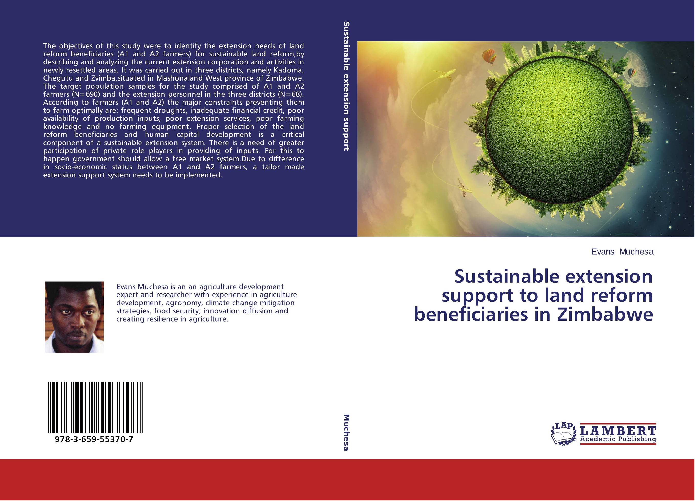 Sustainable extension support to land reform beneficiaries in Zimbabwe..