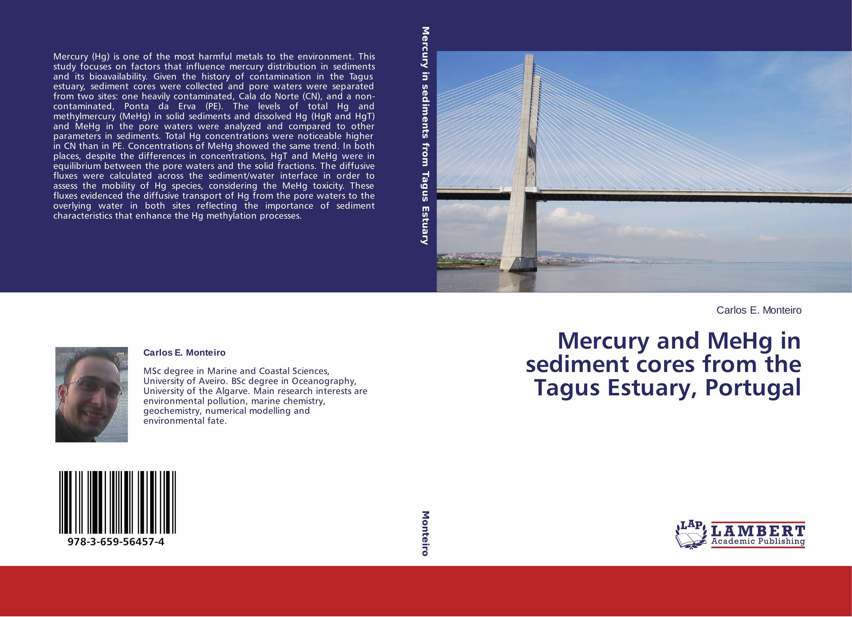Mercury and MeHg in sediment cores from the Tagus Estuary, Portugal..