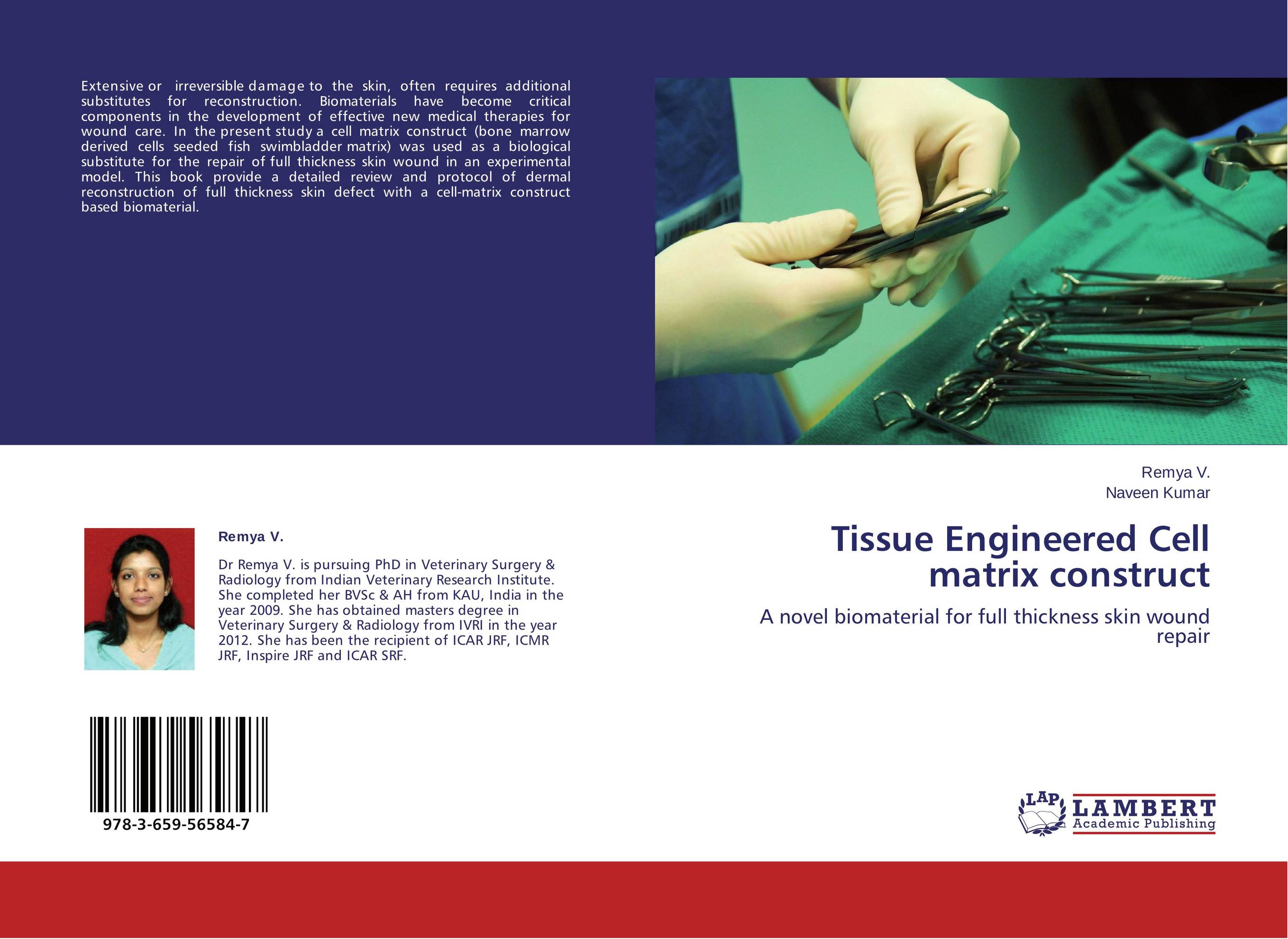 Tissue Engineered Cell matrix construct. A novel biomaterial for full thickness skin wound repair.