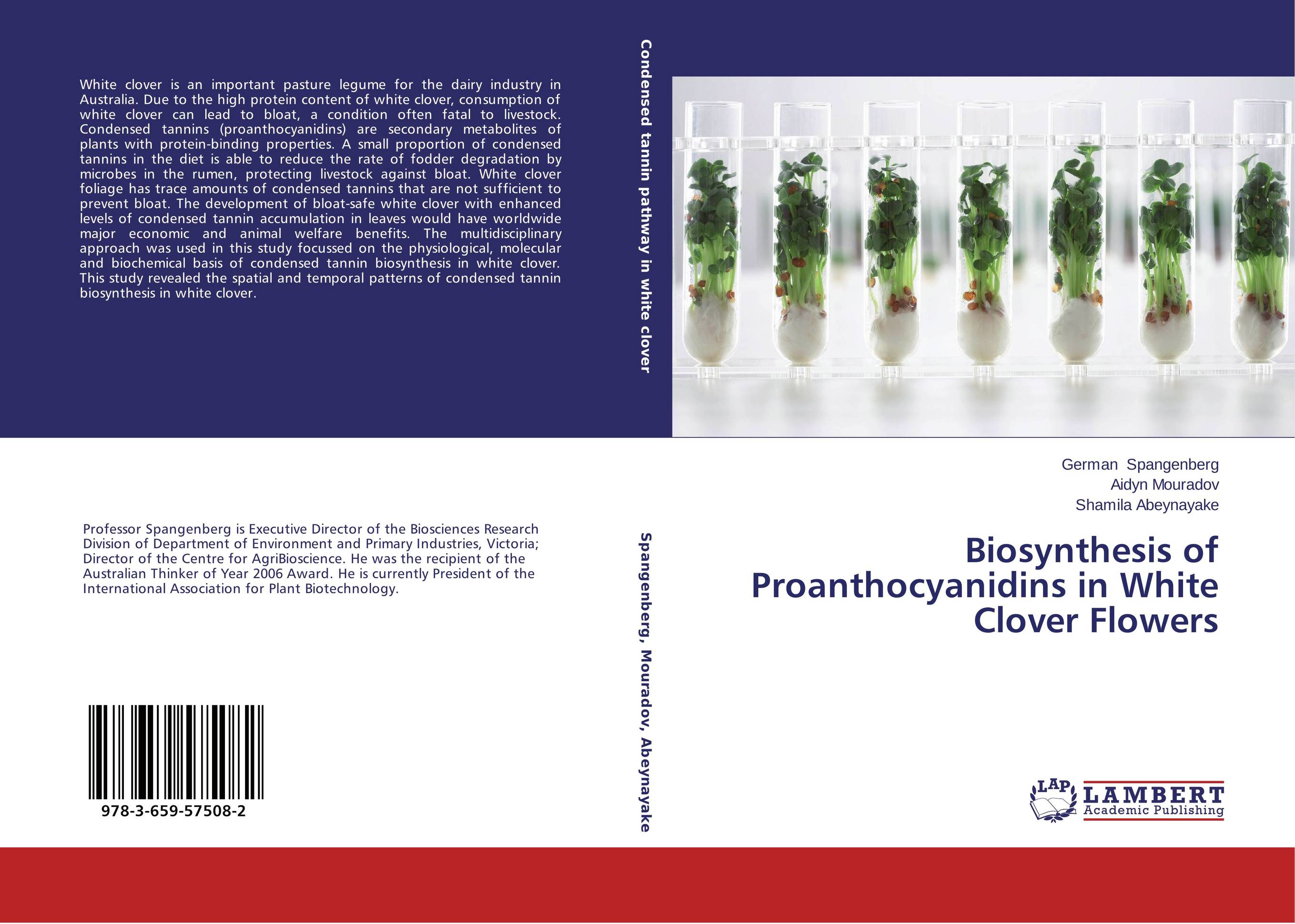 Biosynthesis of Proanthocyanidins in White Clover Flowers..