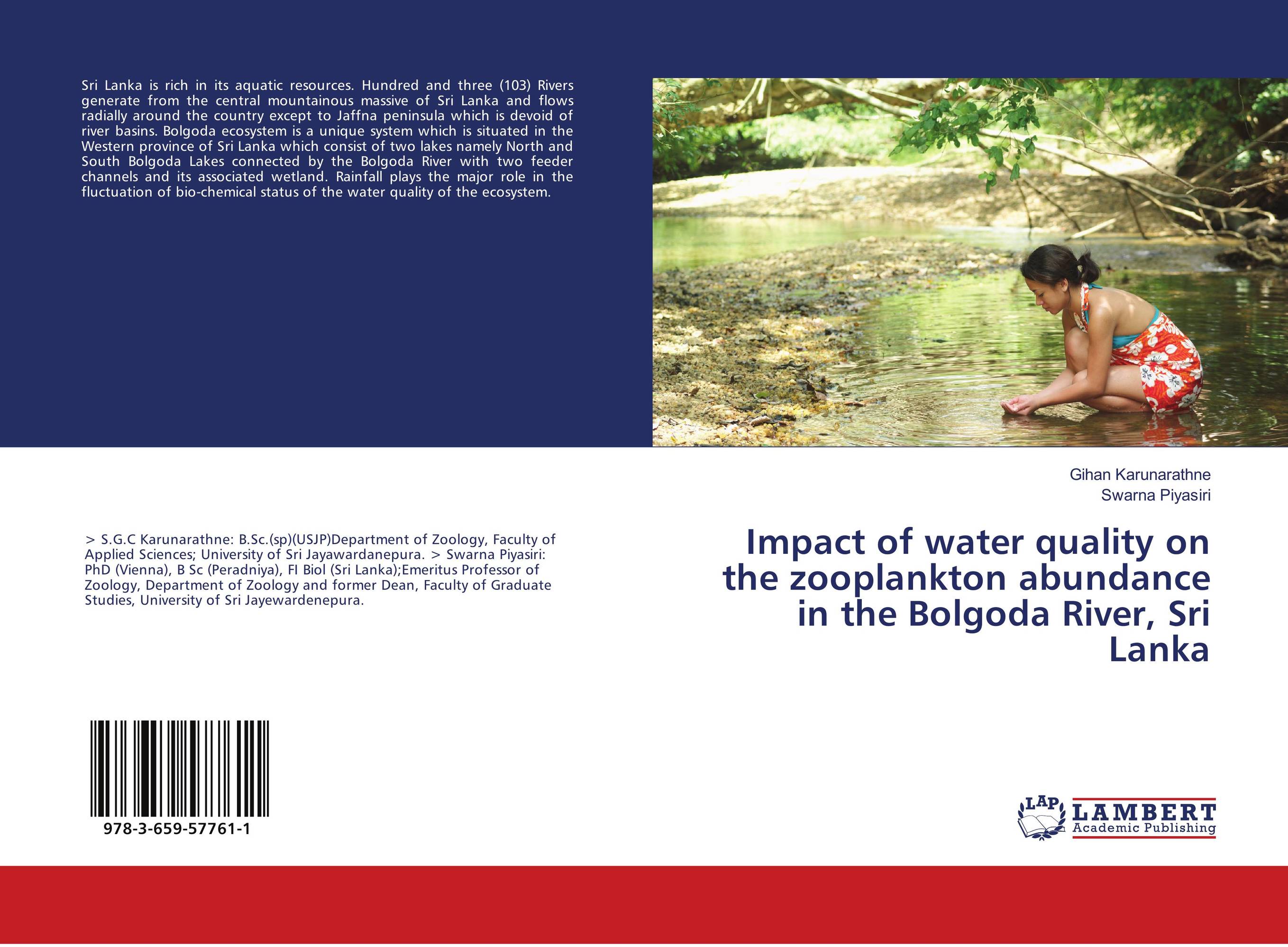 Impact of water quality on the zooplankton abundance in the Bolgoda River, Sri Lanka..