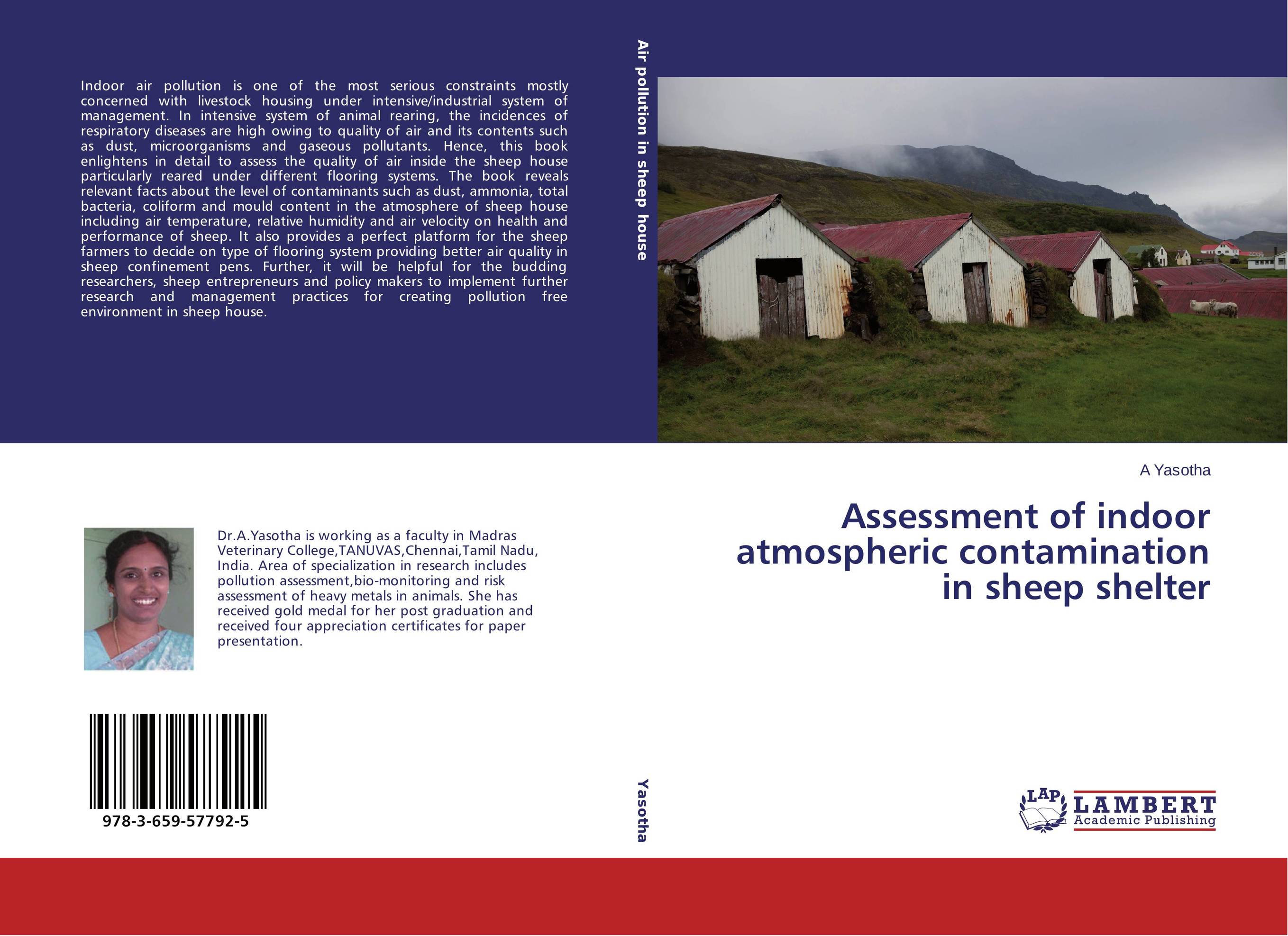 Assessment of indoor atmospheric contamination in sheep shelter..