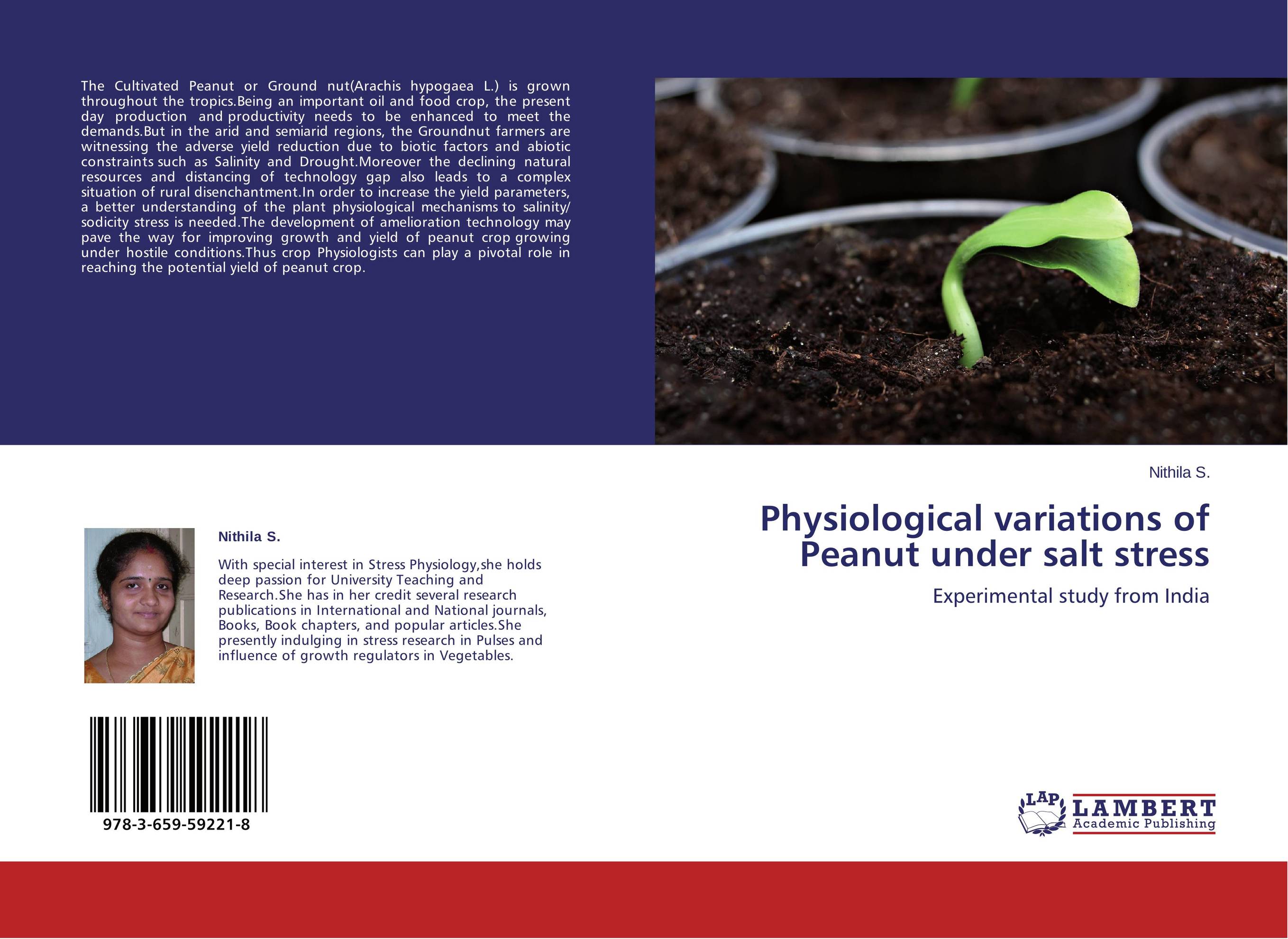 Physiological variations of Peanut under salt stress. Experimental study from India.