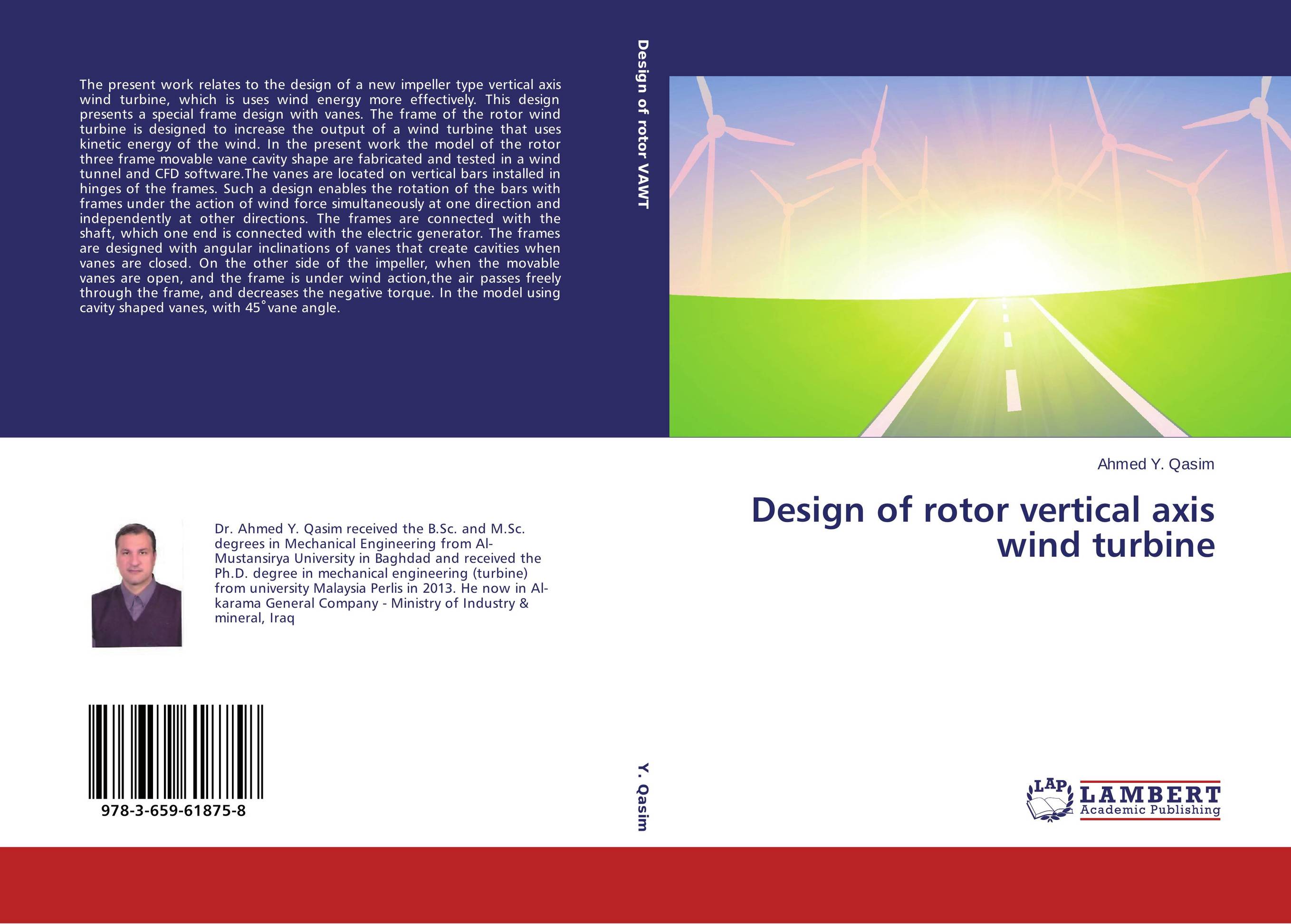 Design of rotor vertical axis wind turbine..