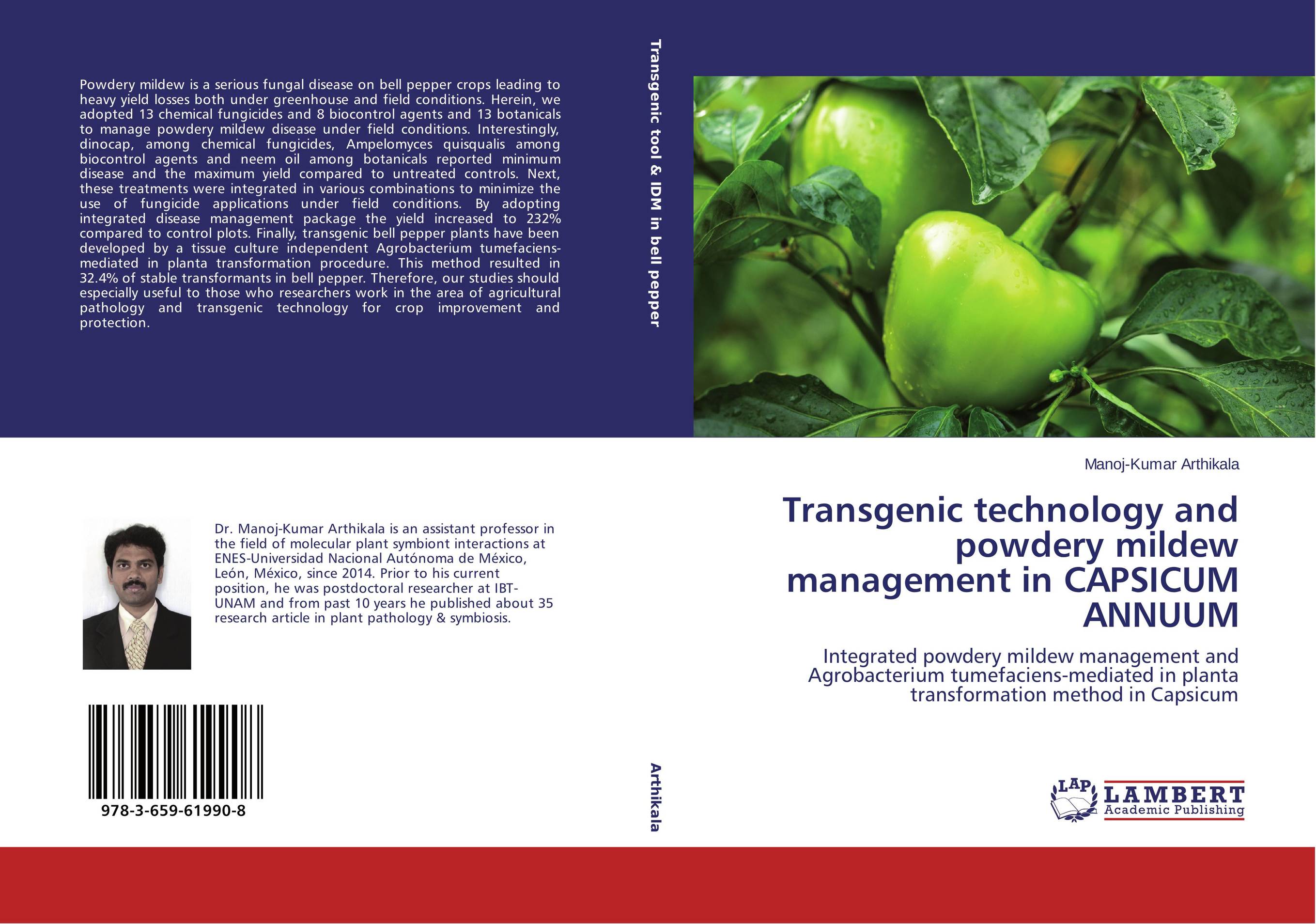 Transgenic technology and powdery mildew management in CAPSICUM ANNUUM. Integrated powdery mildew management and Agrobacterium tumefaciens-mediated in planta transformation method in Capsicum.
