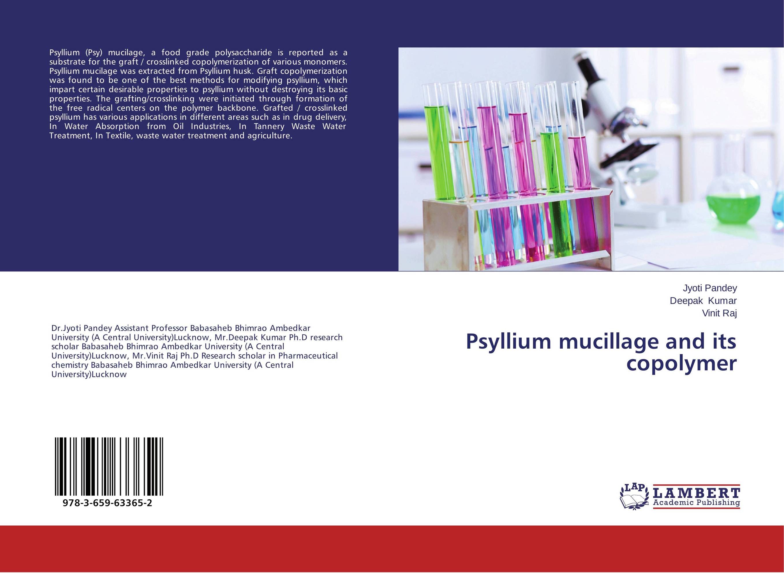 Psyllium mucillage and its copolymer..