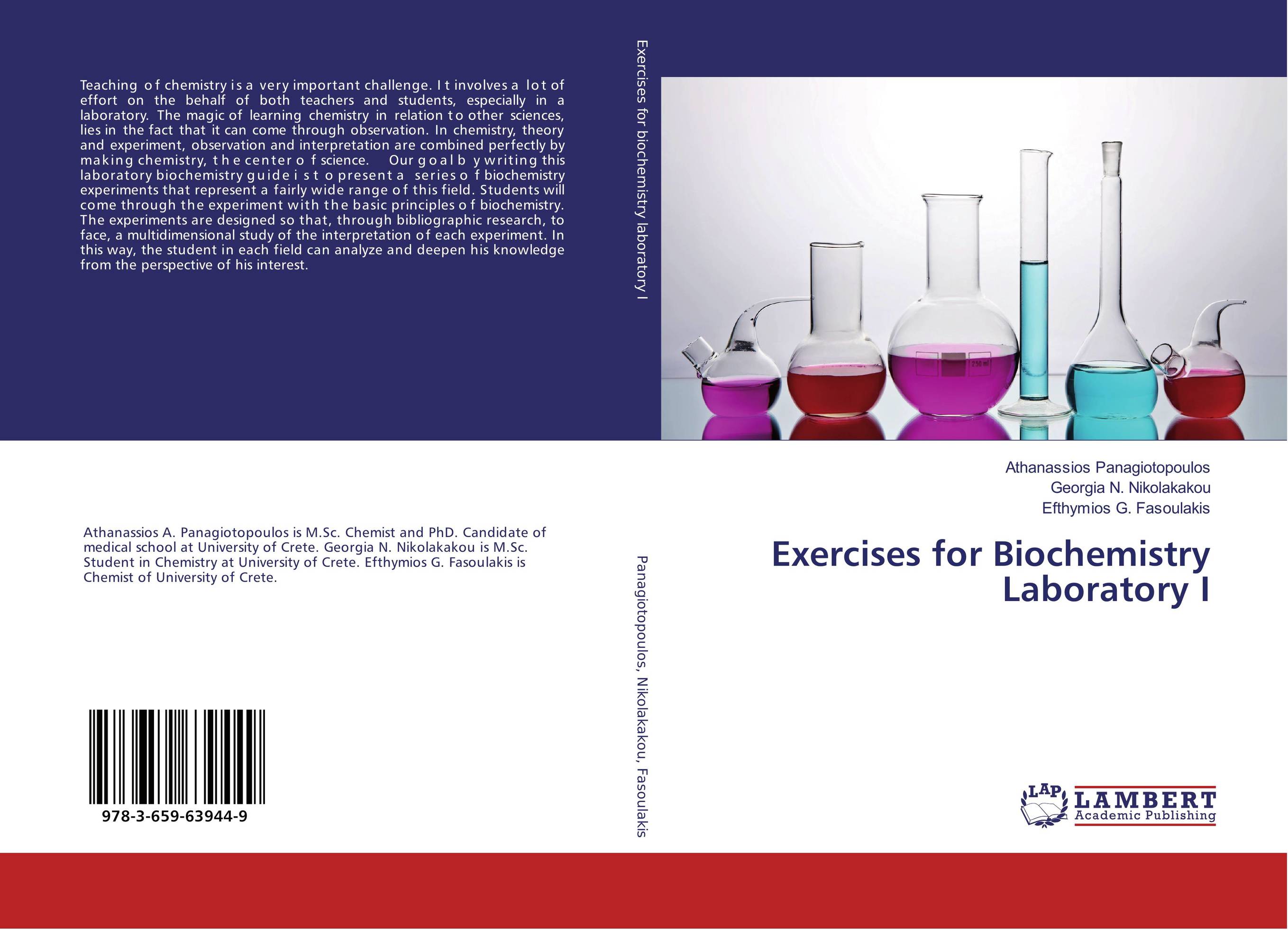 Exercises for Biochemistry Laboratory I..
