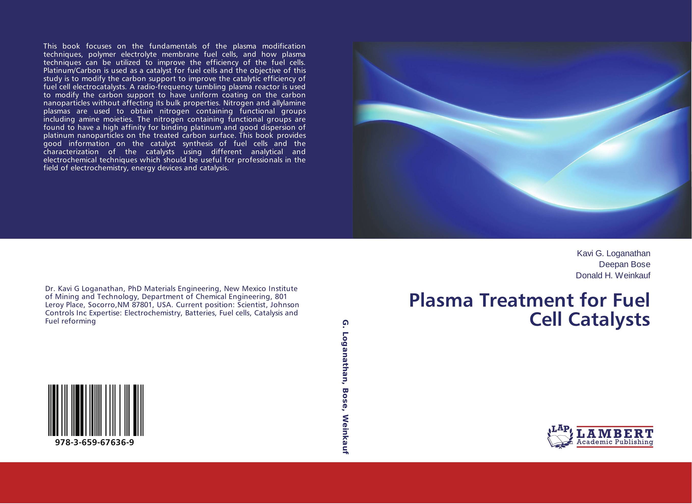 Plasma Treatment for Fuel Cell Catalysts..