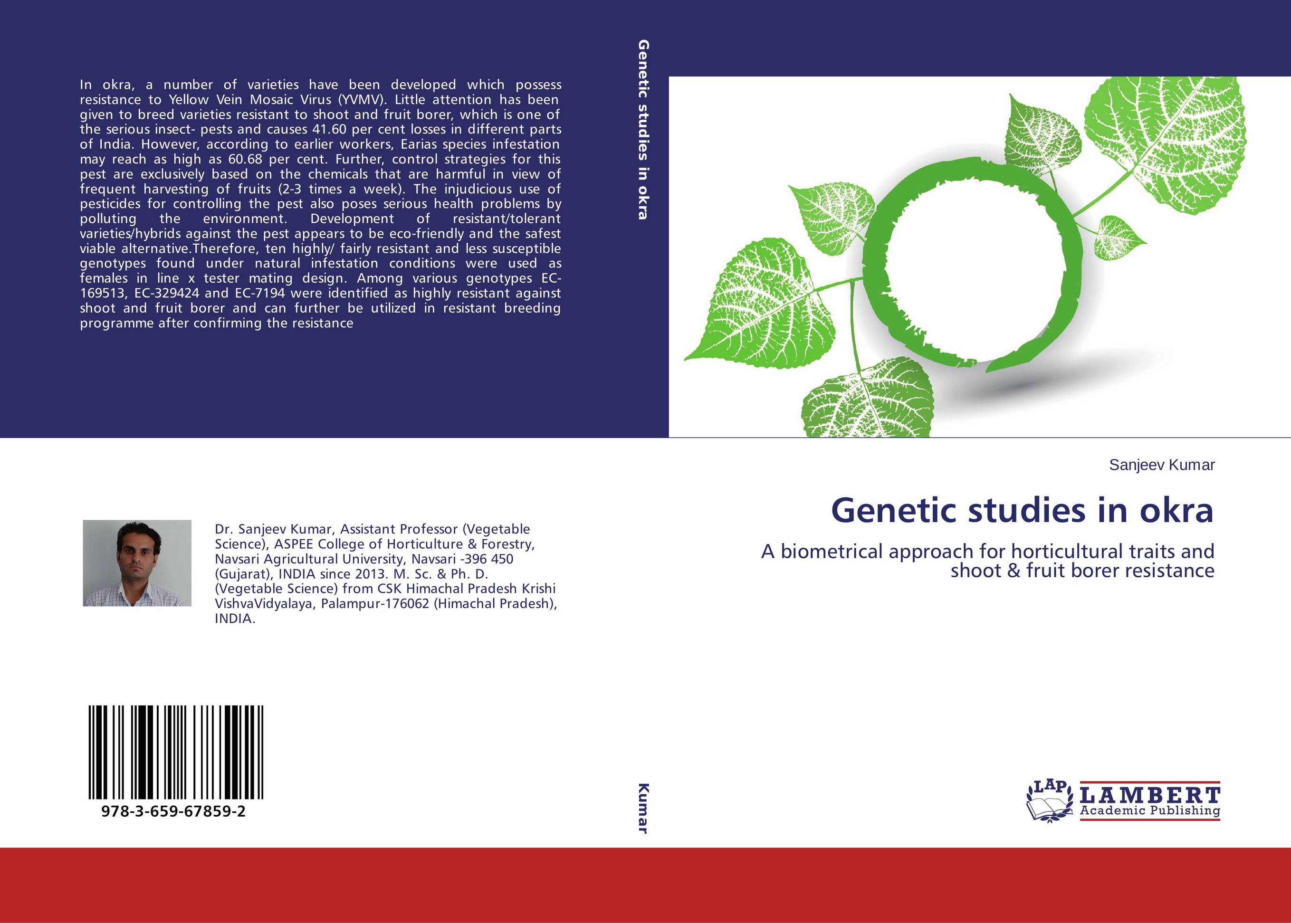Genetic studies in okra. A biometrical approach for horticultural traits and shoot &amp;amp; fruit borer resistance.
