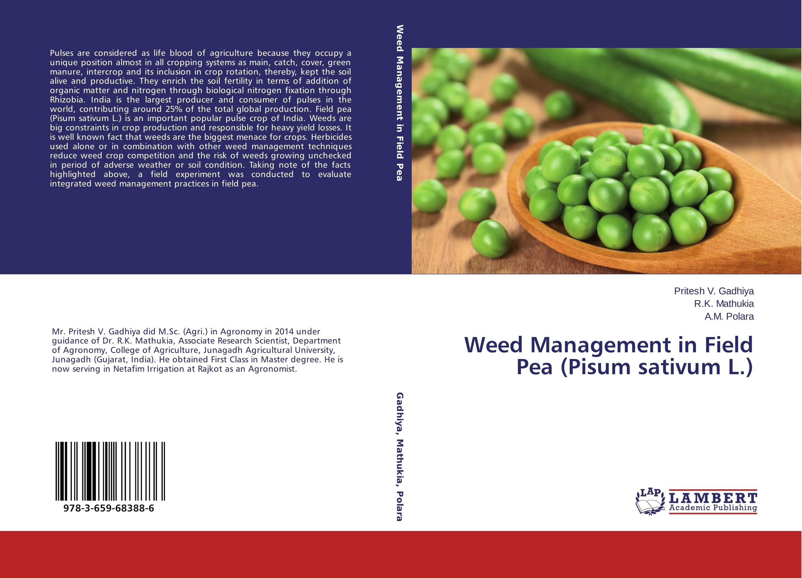 Weed Management in Field Pea (Pisum sativum L.)..