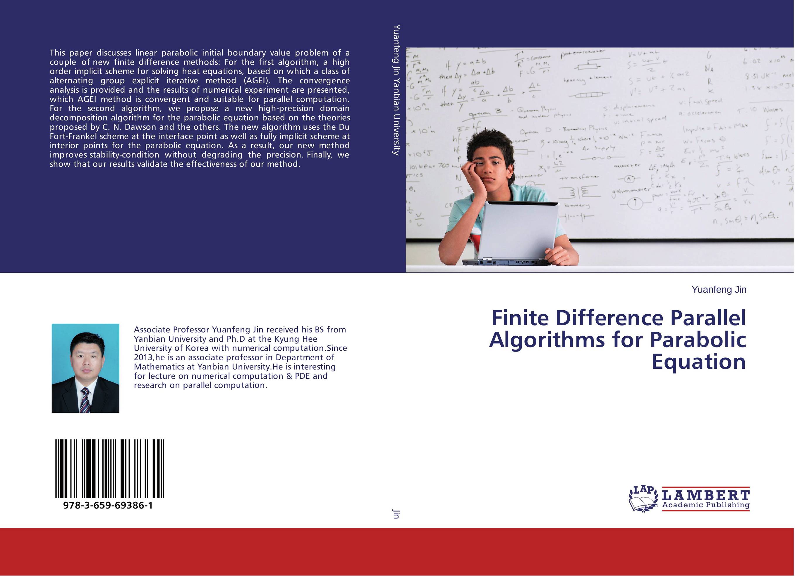 Finite Difference Parallel Algorithms for Parabolic Equation..