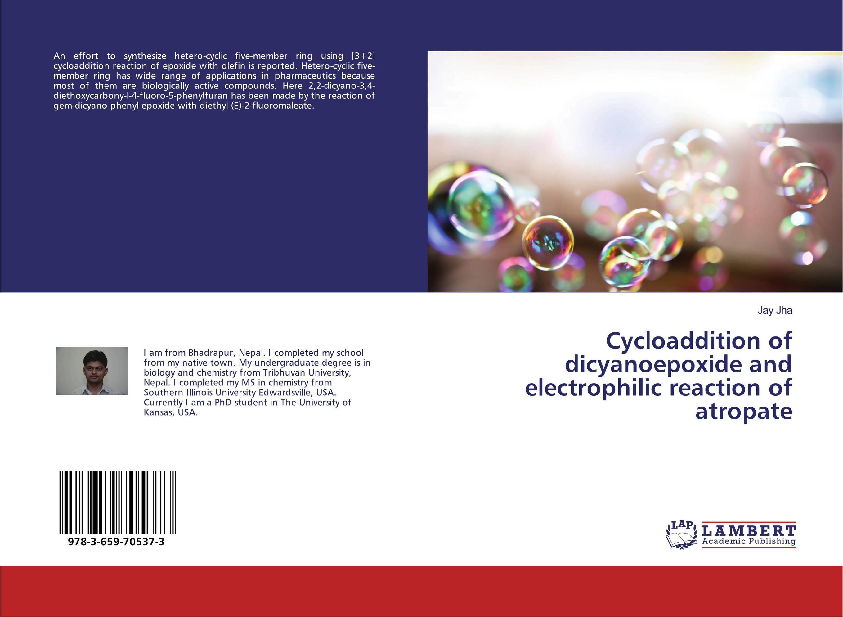 Cycloaddition of dicyanoepoxide and electrophilic reaction of atropate..
