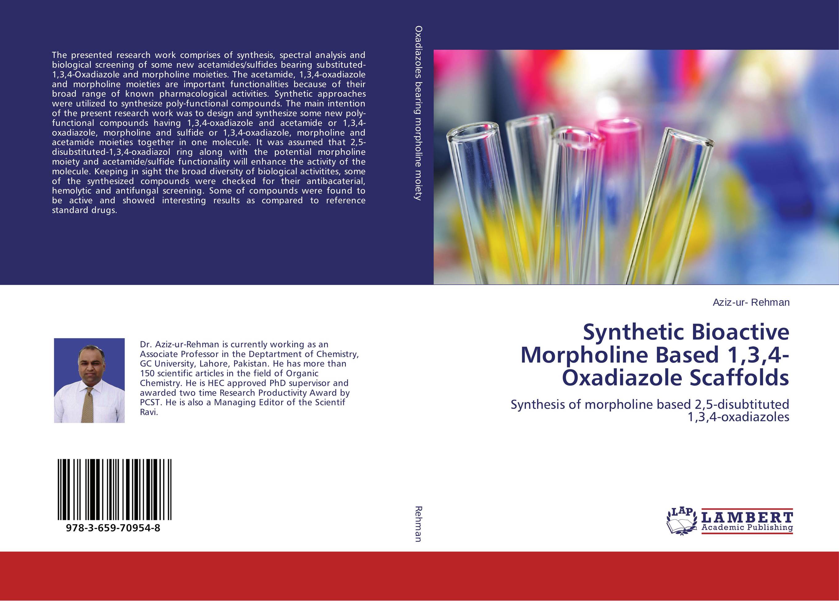 Synthetic Bioactive Morpholine Based 1,3,4-Oxadiazole Scaffolds. Synthesis of morpholine based 2,5-disubtituted 1,3,4-oxadiazoles.