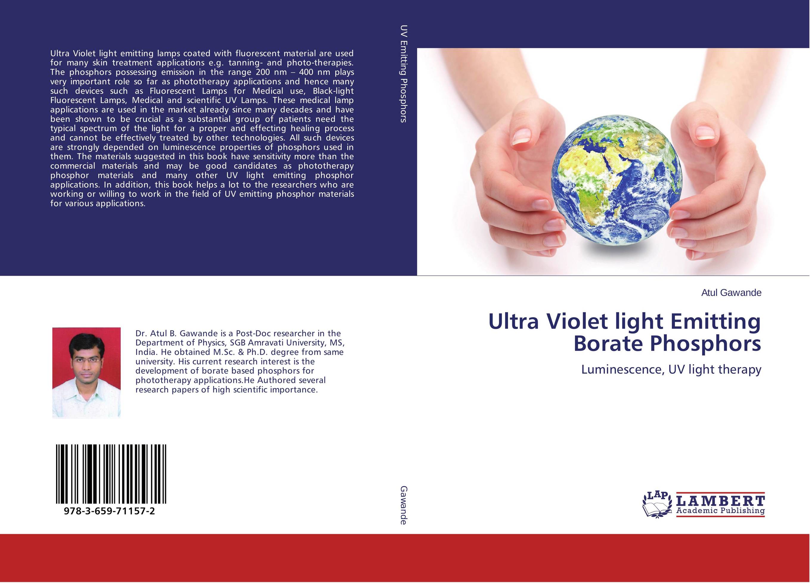 Ultra Violet light Emitting Borate Phosphors. Luminescence, UV light therapy.