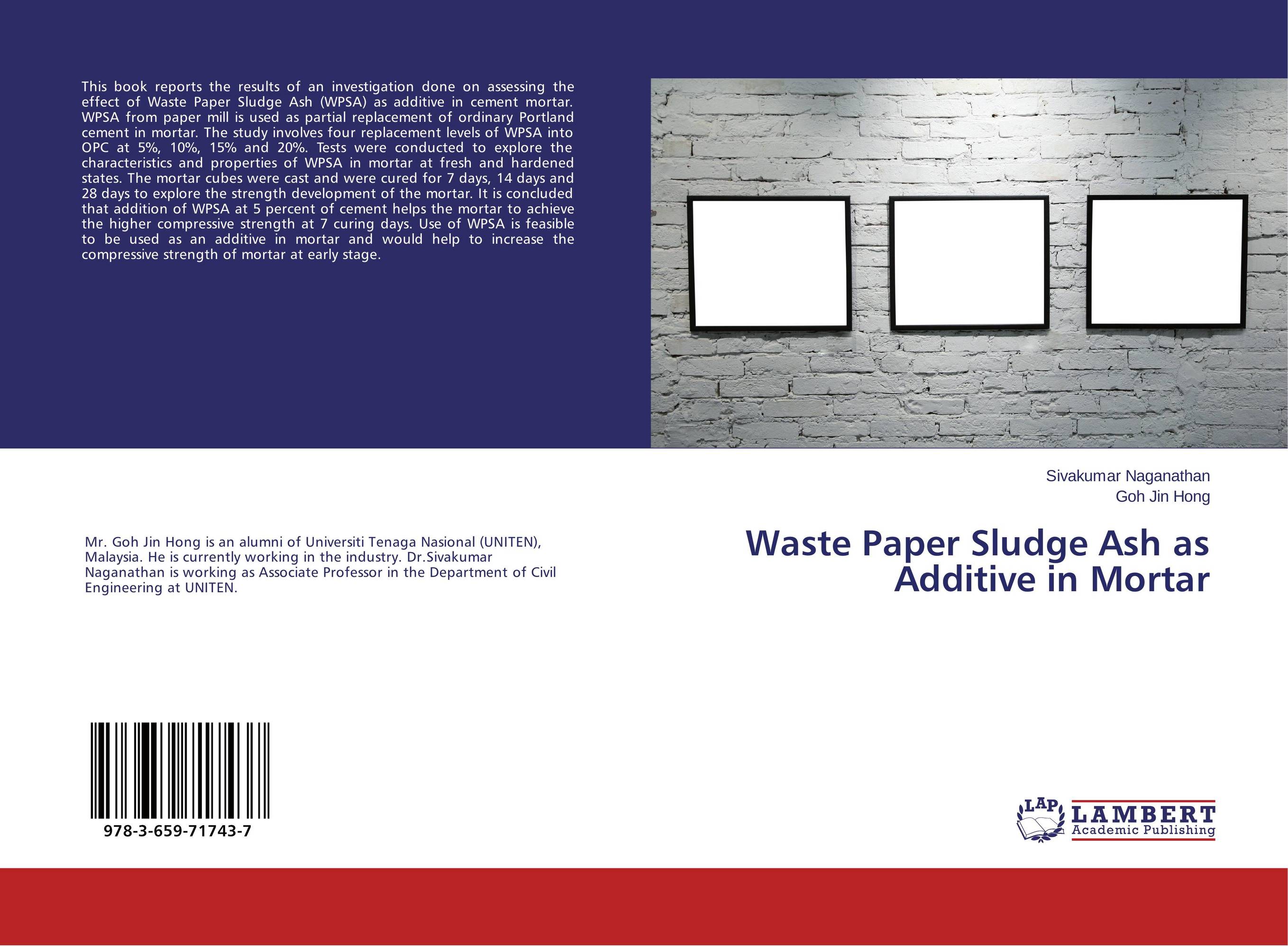 Waste Paper Sludge Ash as Additive in Mortar..