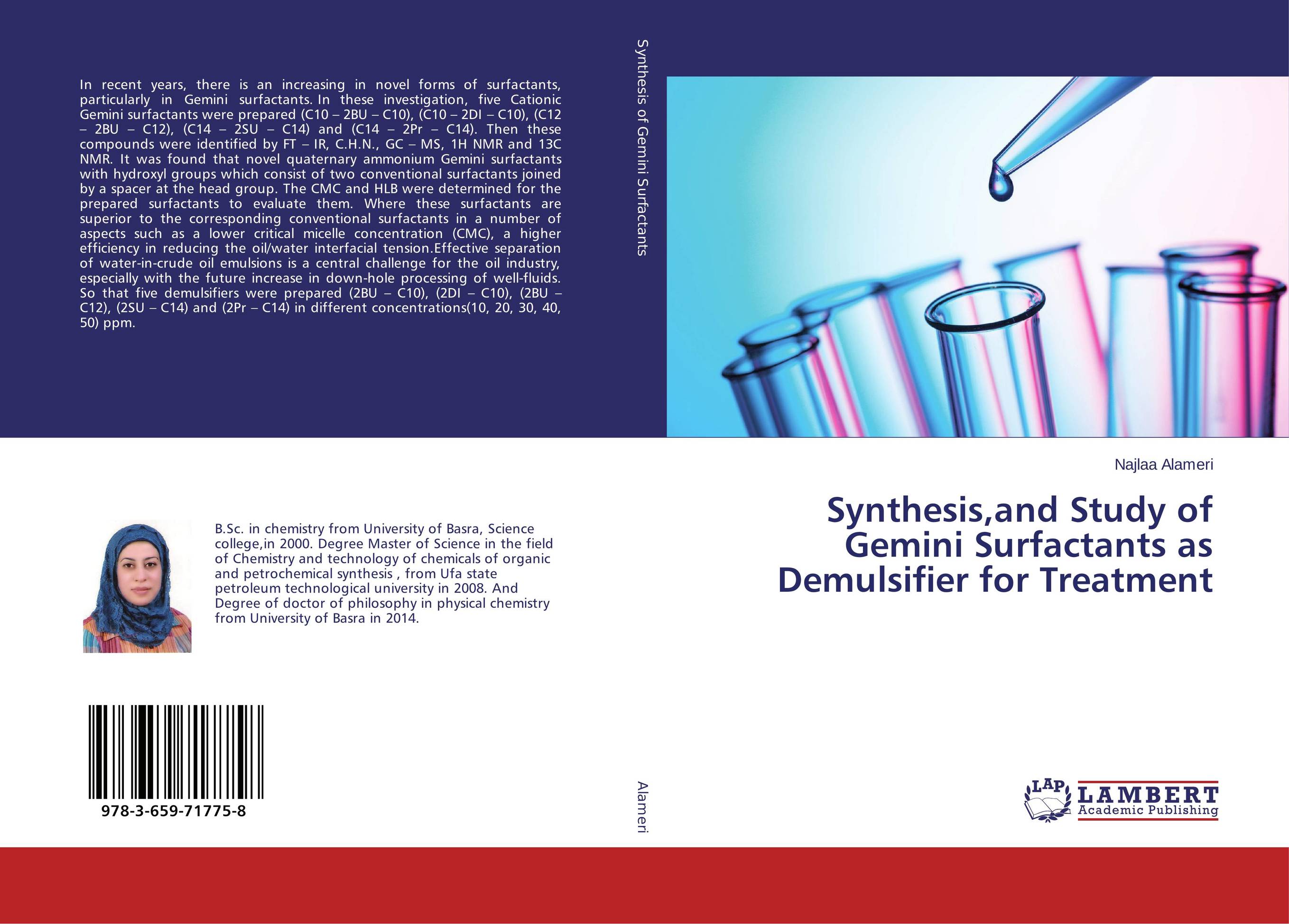 Synthesis,and Study of Gemini Surfactants as Demulsifier for Treatment..