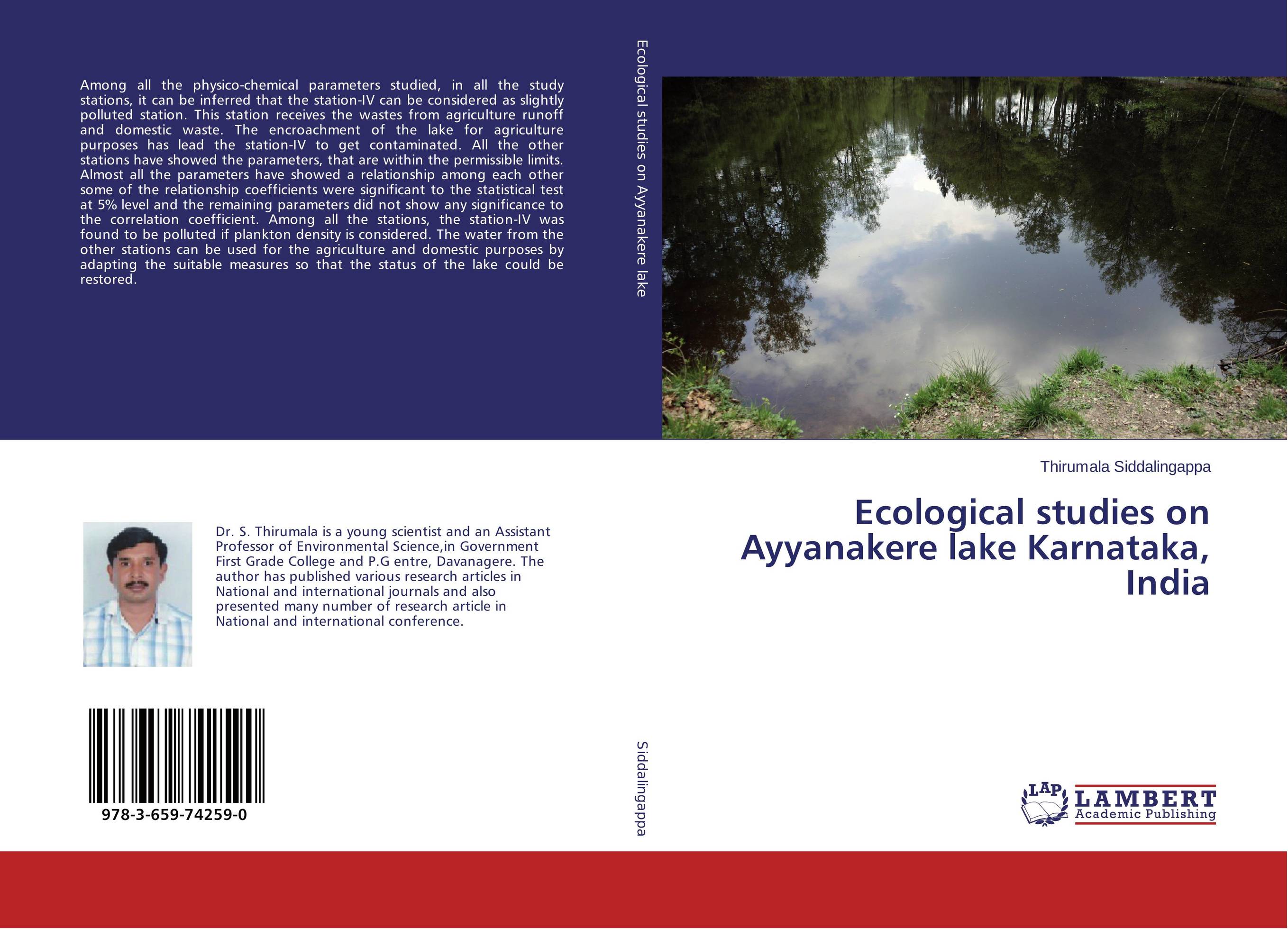 Ecological studies on Ayyanakere lake Karnataka, India..
