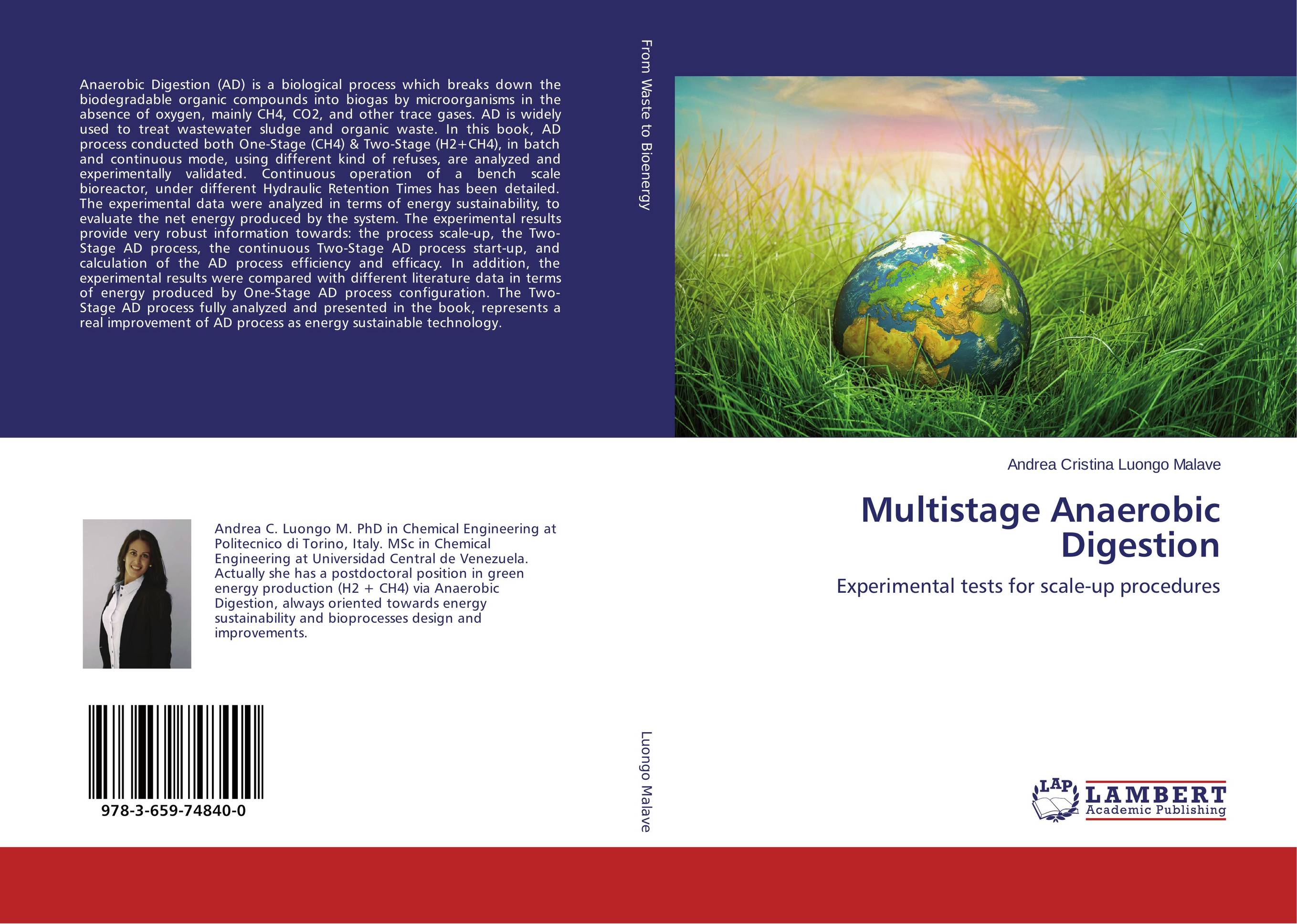 Multistage Anaerobic Digestion. Experimental tests for scale-up procedures.