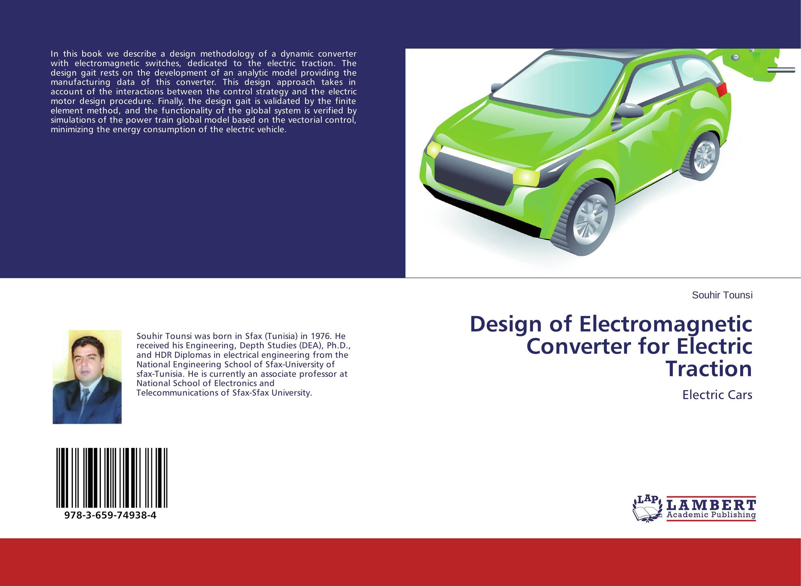 Design of Electromagnetic Converter for Electric Traction. Electric Cars.