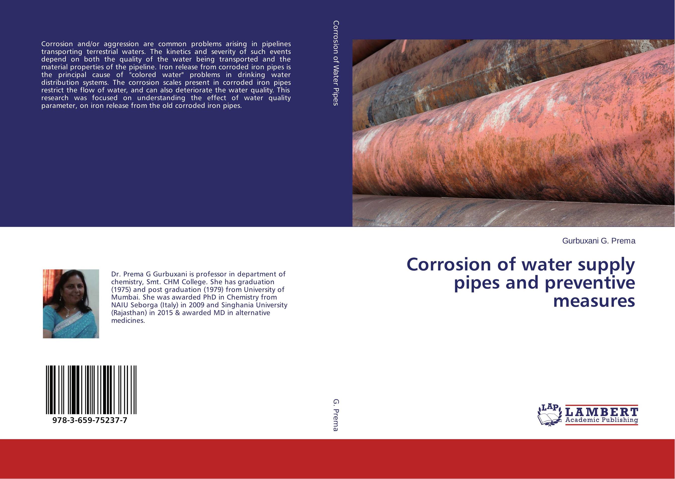 Corrosion of water supply pipes and preventive measures..
