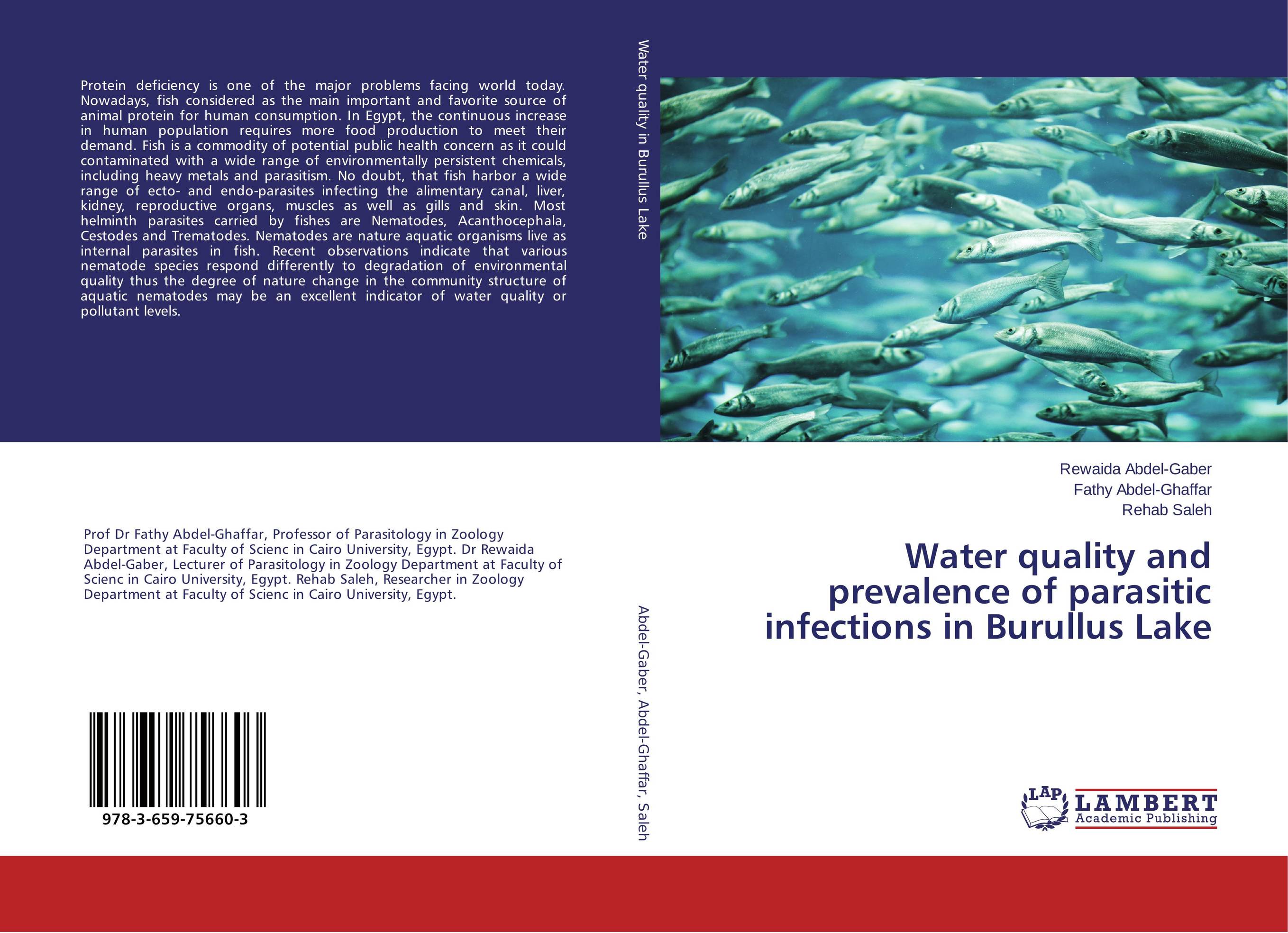 Water quality and prevalence of parasitic infections in Burullus Lake..