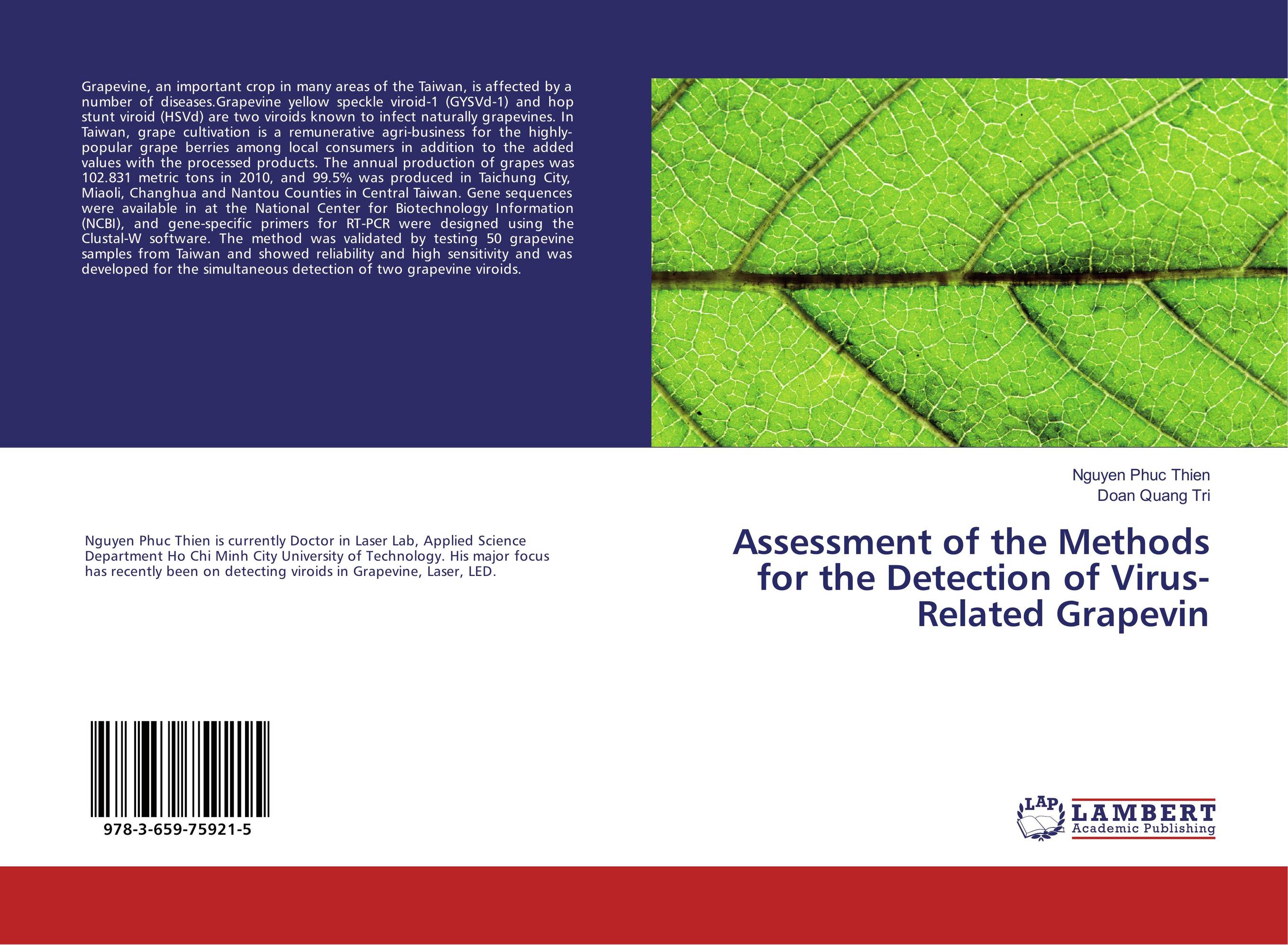 Assessment of the Methods for the Detection of Virus-Related Grapevin..